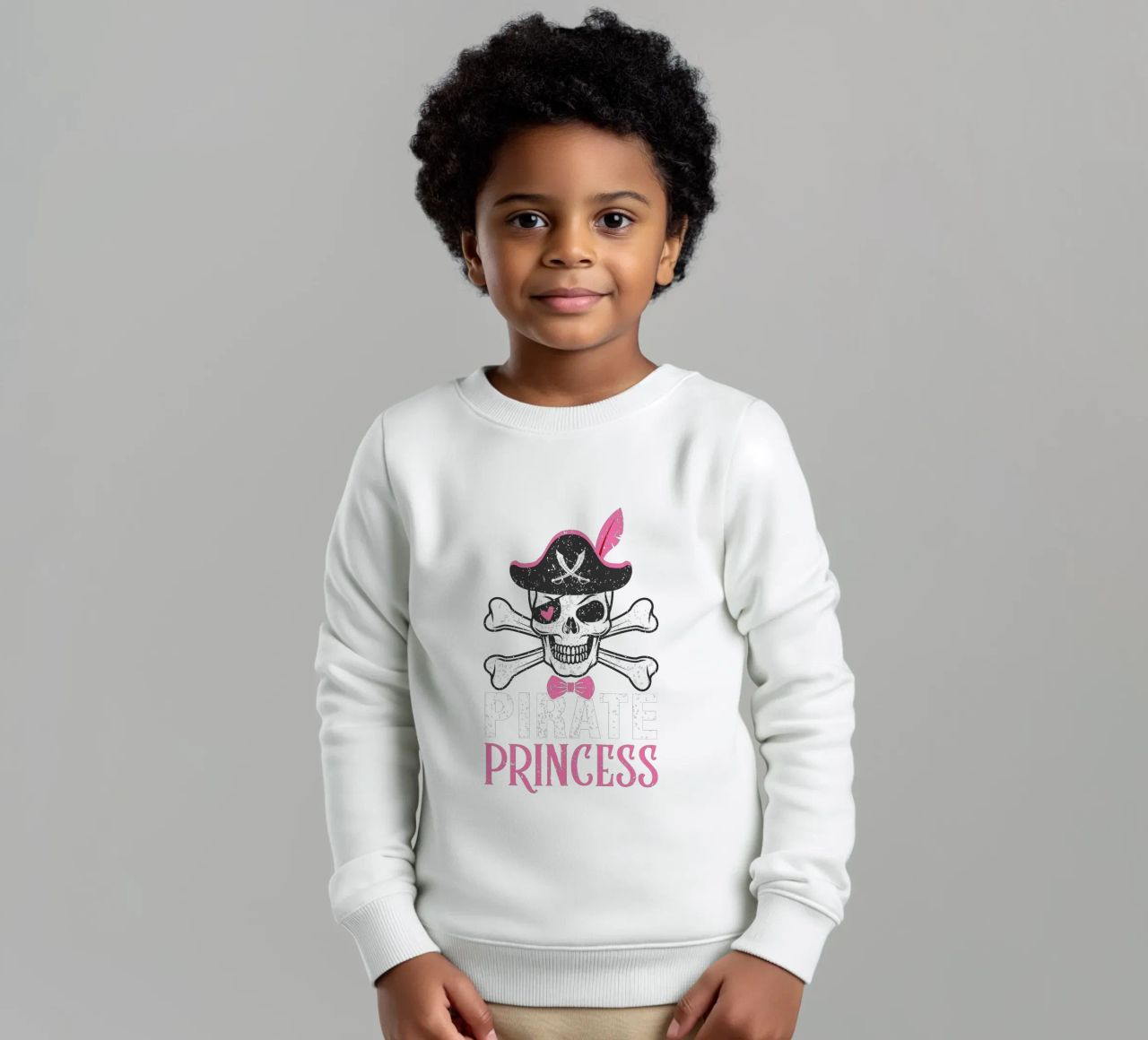 Pirate Princess kinder sweatshirt van edsonramosart