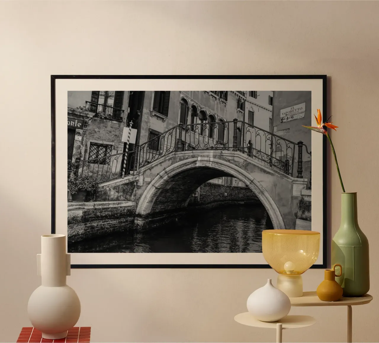 Al Vaporetto , Venedig Italien 2022 poster by amuellerfotografie