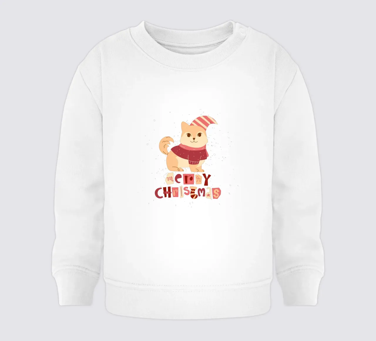 Buon Natale gatto felpa neonato da ArtDesign by KBK