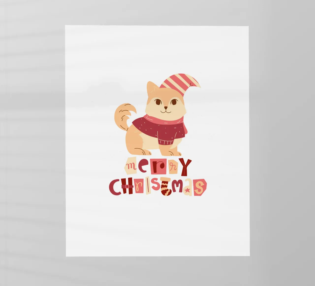 Buon Natale gatto pellicola backlit da ArtDesign by KBK