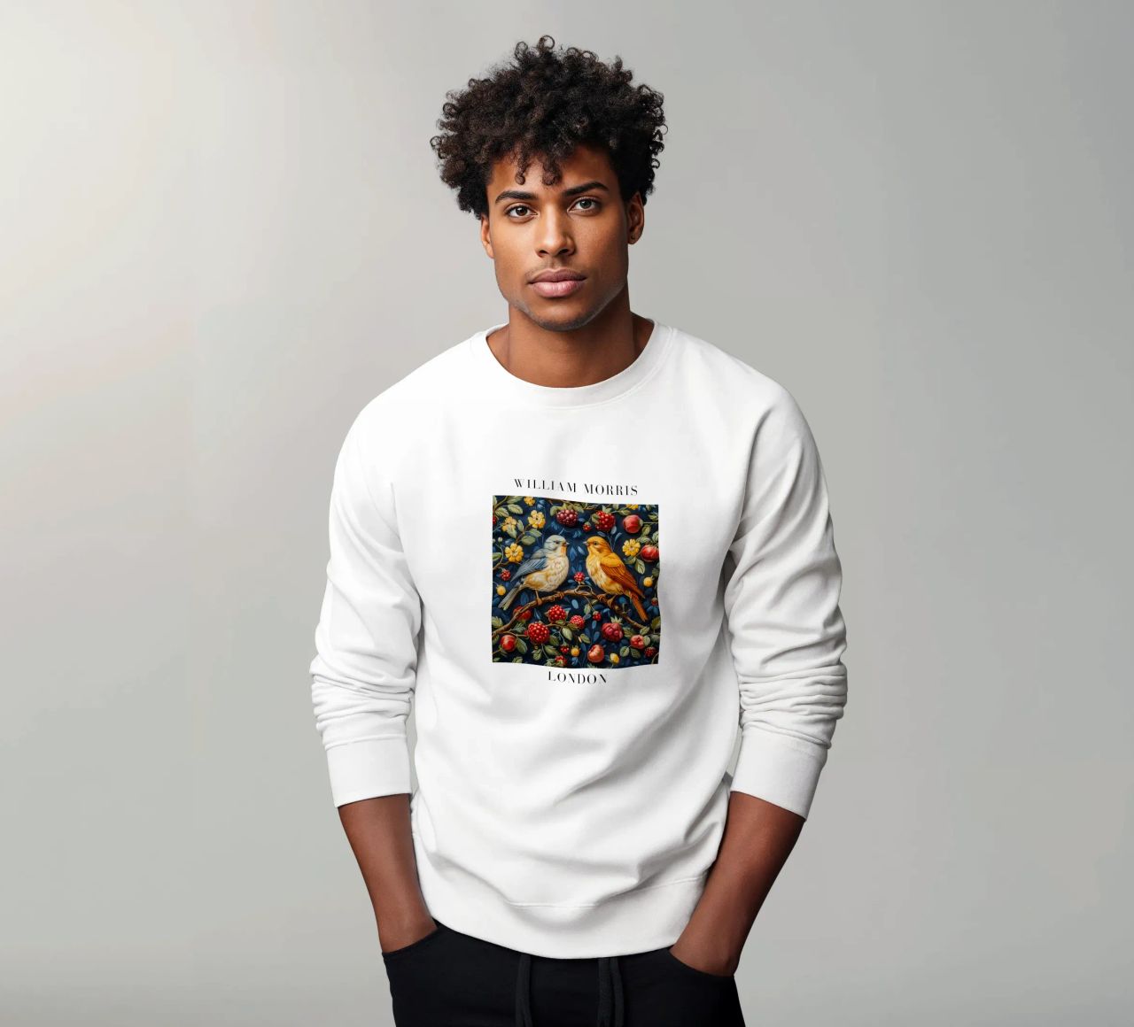 Patterns of Time: William Morris and the Aesthetics of Nature sweatshirt by Nikis Art Studio