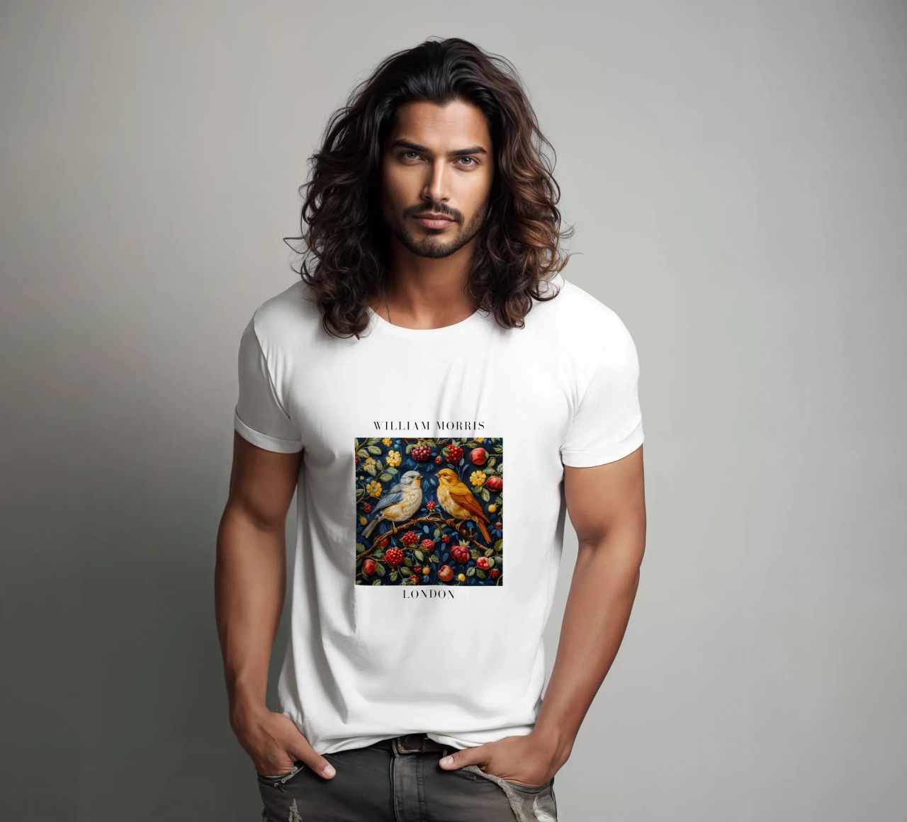 Patterns of Time: William Morris and the Aesthetics of Nature t-shirt by Nikis Art Studio