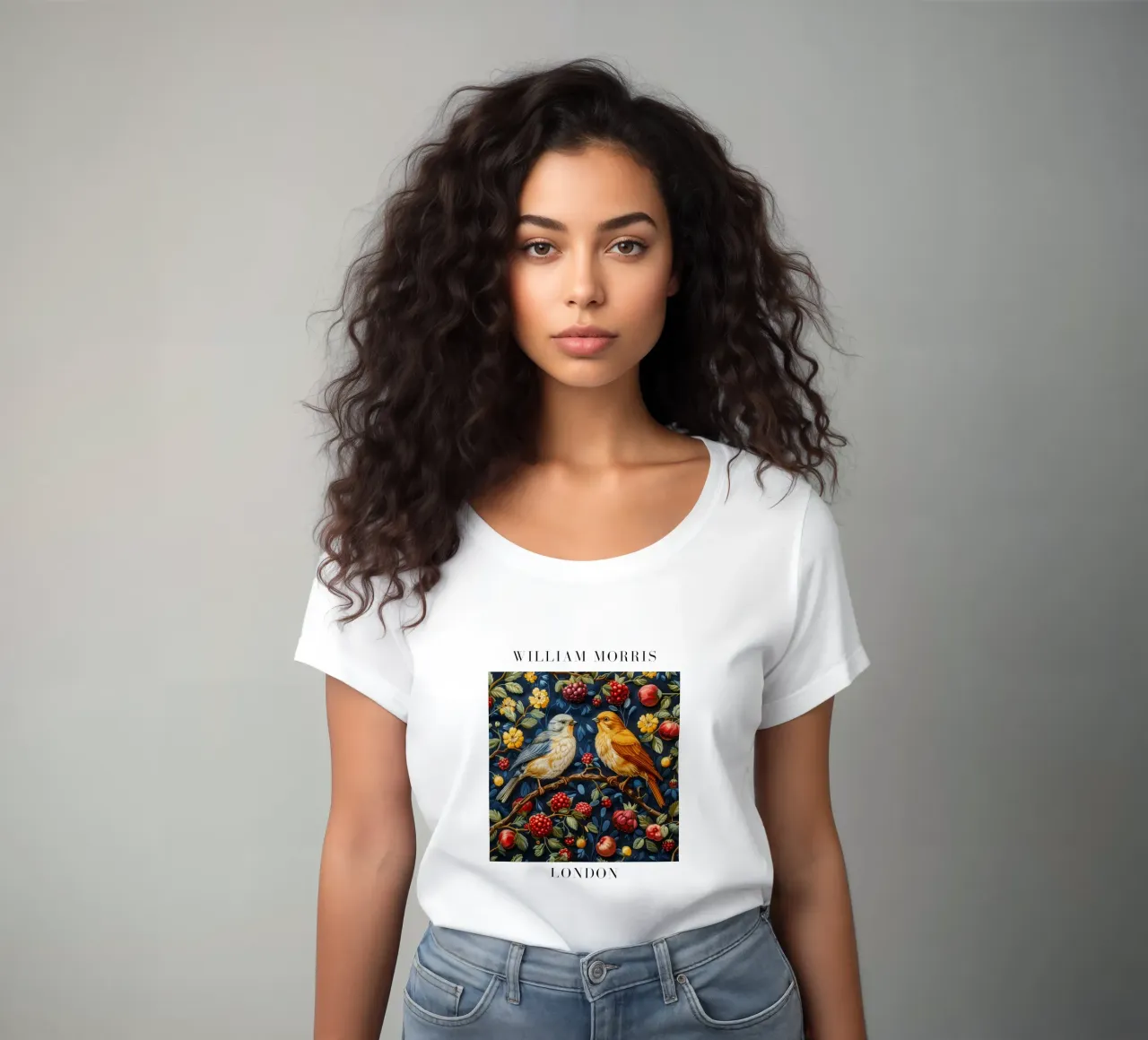 Patterns of Time: William Morris e l'estetica della natura t-shirt da donna da Nikis Art Studio