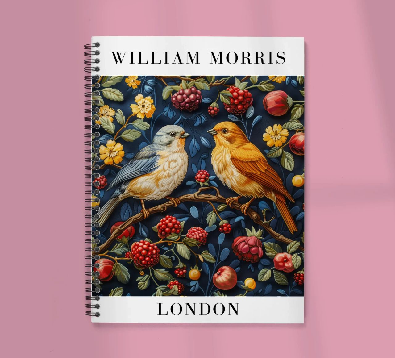 Patterns of Time: William Morris and the Aesthetics of Nature spiral notebook by Nikis Art Studio