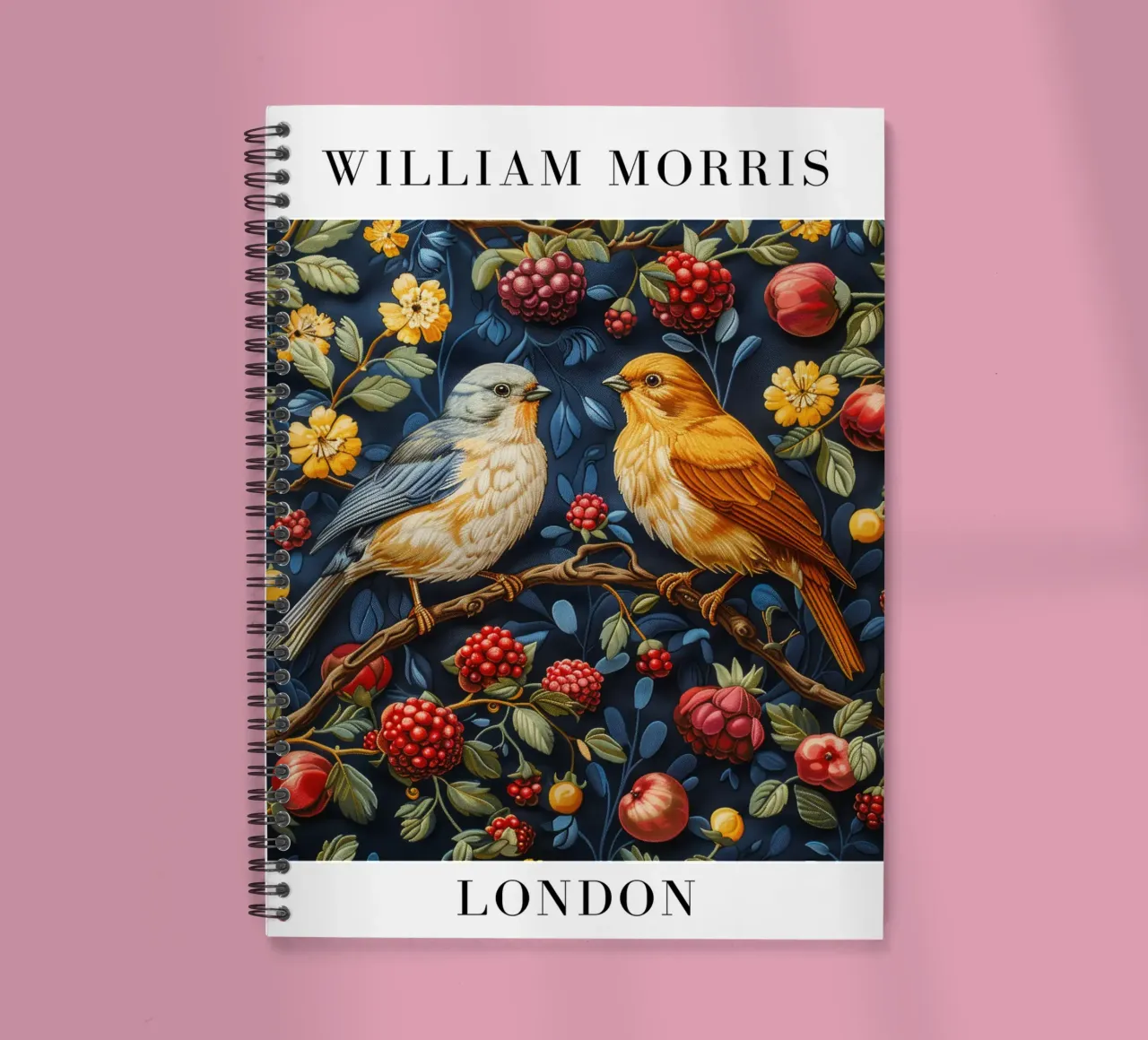 Patrones del tiempo: William Morris y la estética de la naturaleza cuaderno de espiral de Nikis Art Studio