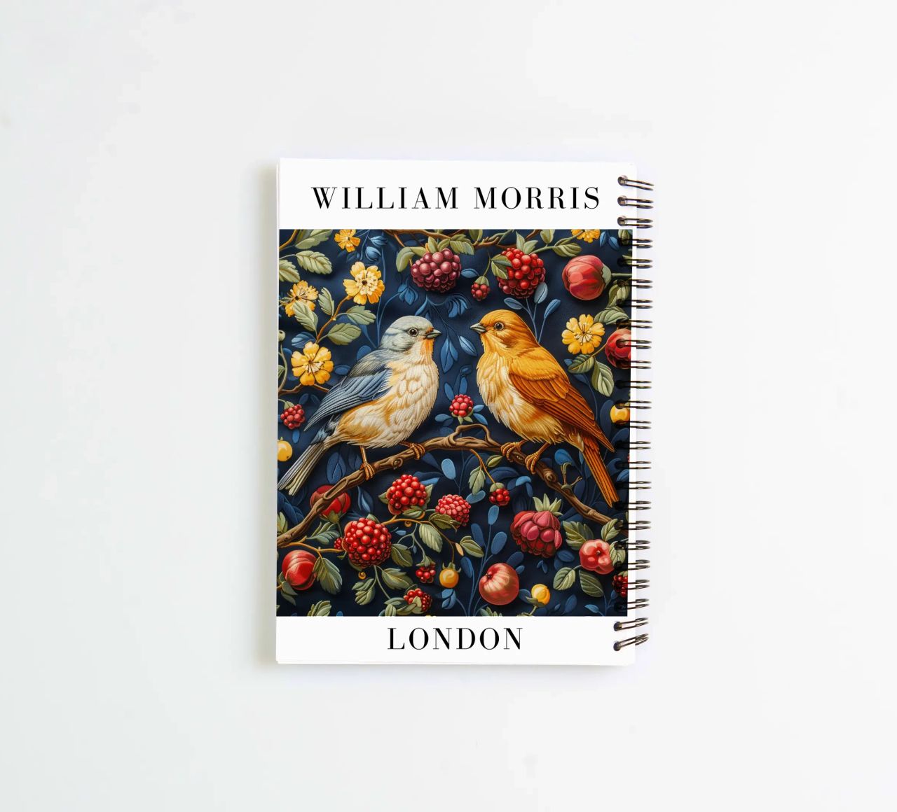 Patterns of Time: William Morris and the Aesthetics of Nature spiral notebook by Nikis Art Studio