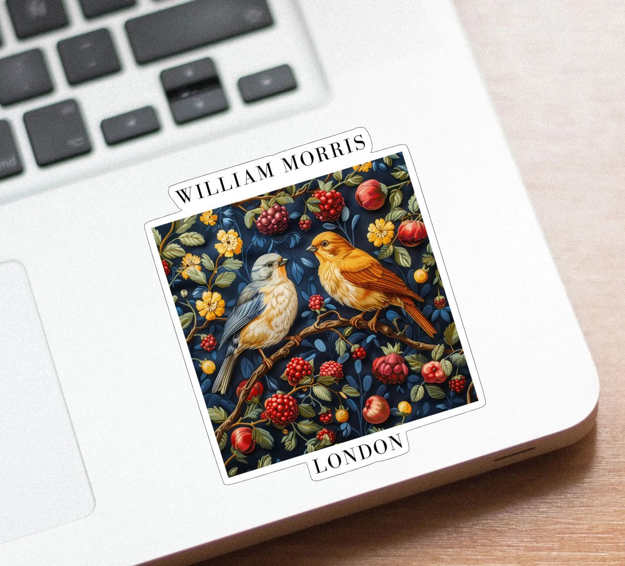 Patterns of Time: William Morris and the Aesthetics of Nature sticker by Nikis Art Studio