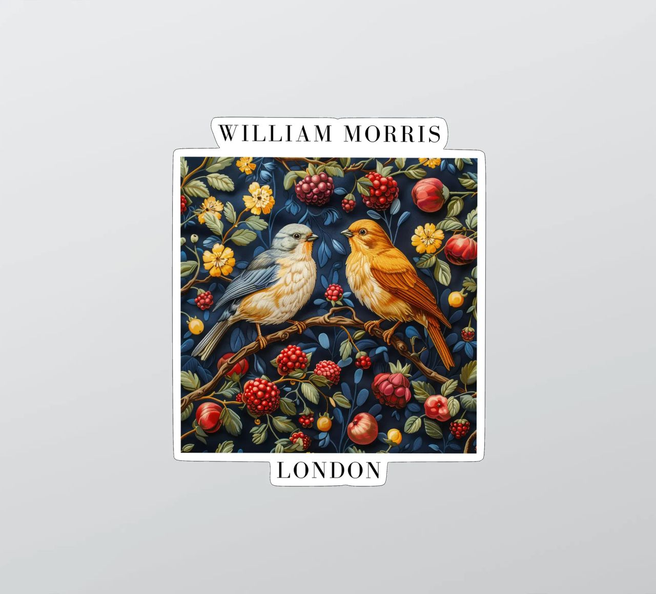Patterns of Time: William Morris and the Aesthetics of Nature sticker by Nikis Art Studio