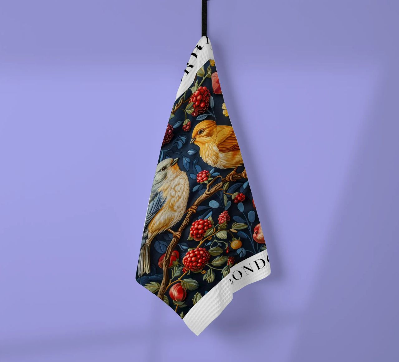 Patterns of Time: William Morris and the Aesthetics of Nature tea towel by Nikis Art Studio
