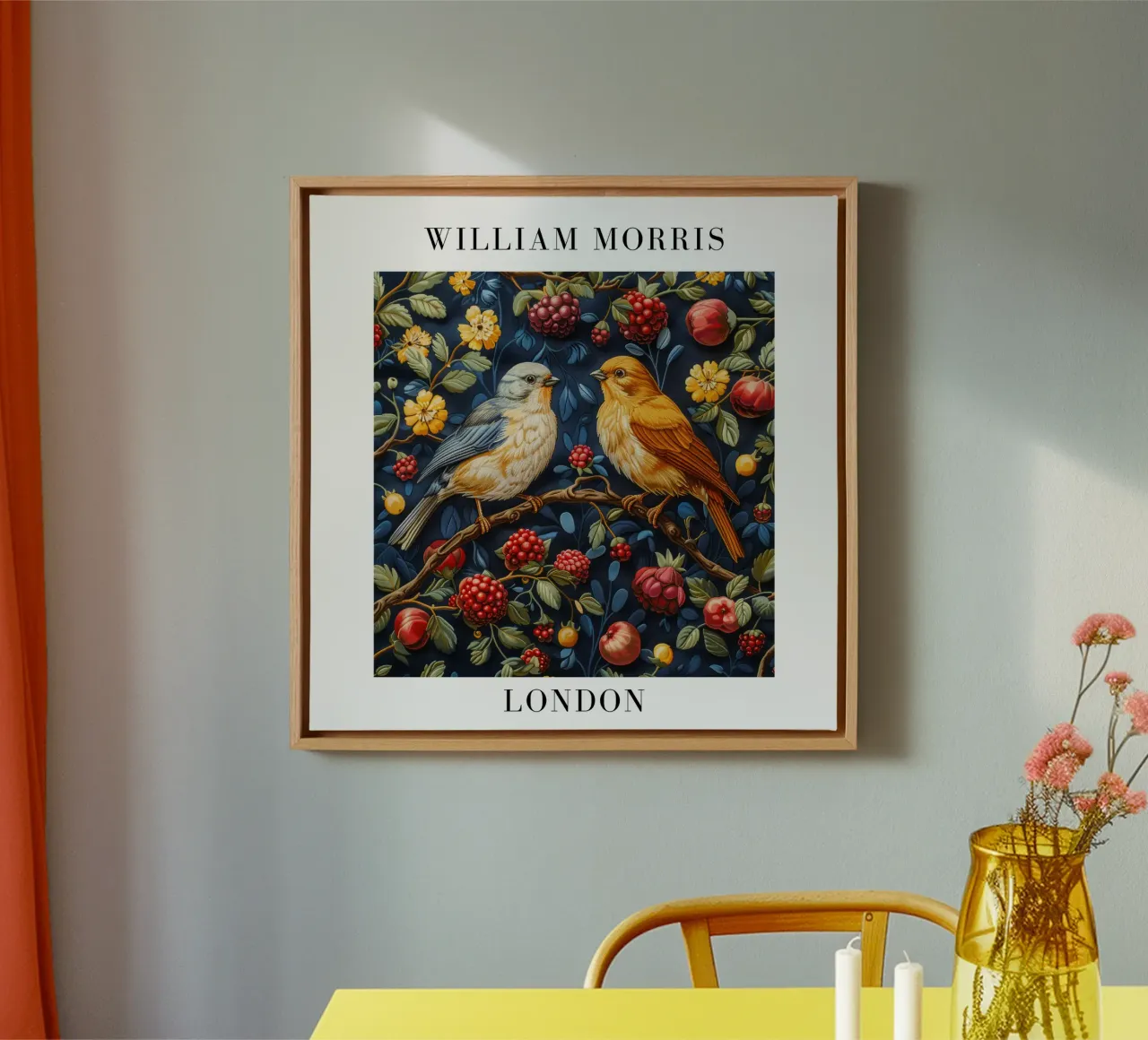 Muster der Zeit: William Morris und die Ästhetik der Natur Leinwand von Nikis Art Studio