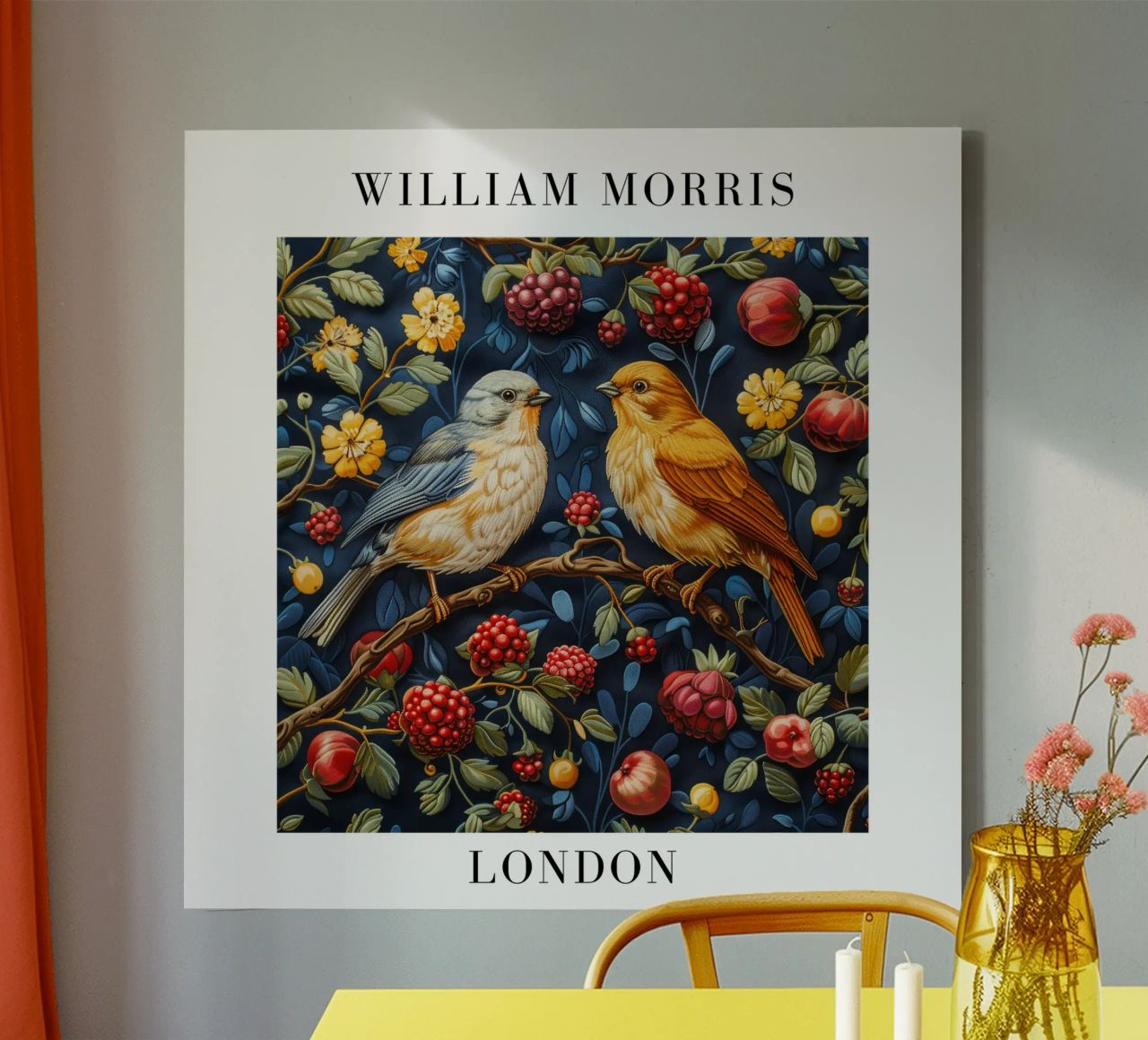 Patterns of Time: William Morris and the Aesthetics of Nature canvas by Nikis Art Studio