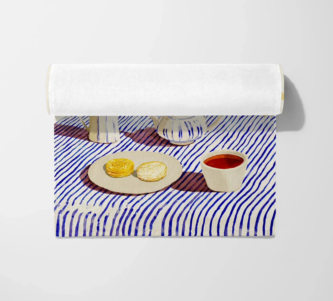 Tè e biscotti telo mare da Aimee