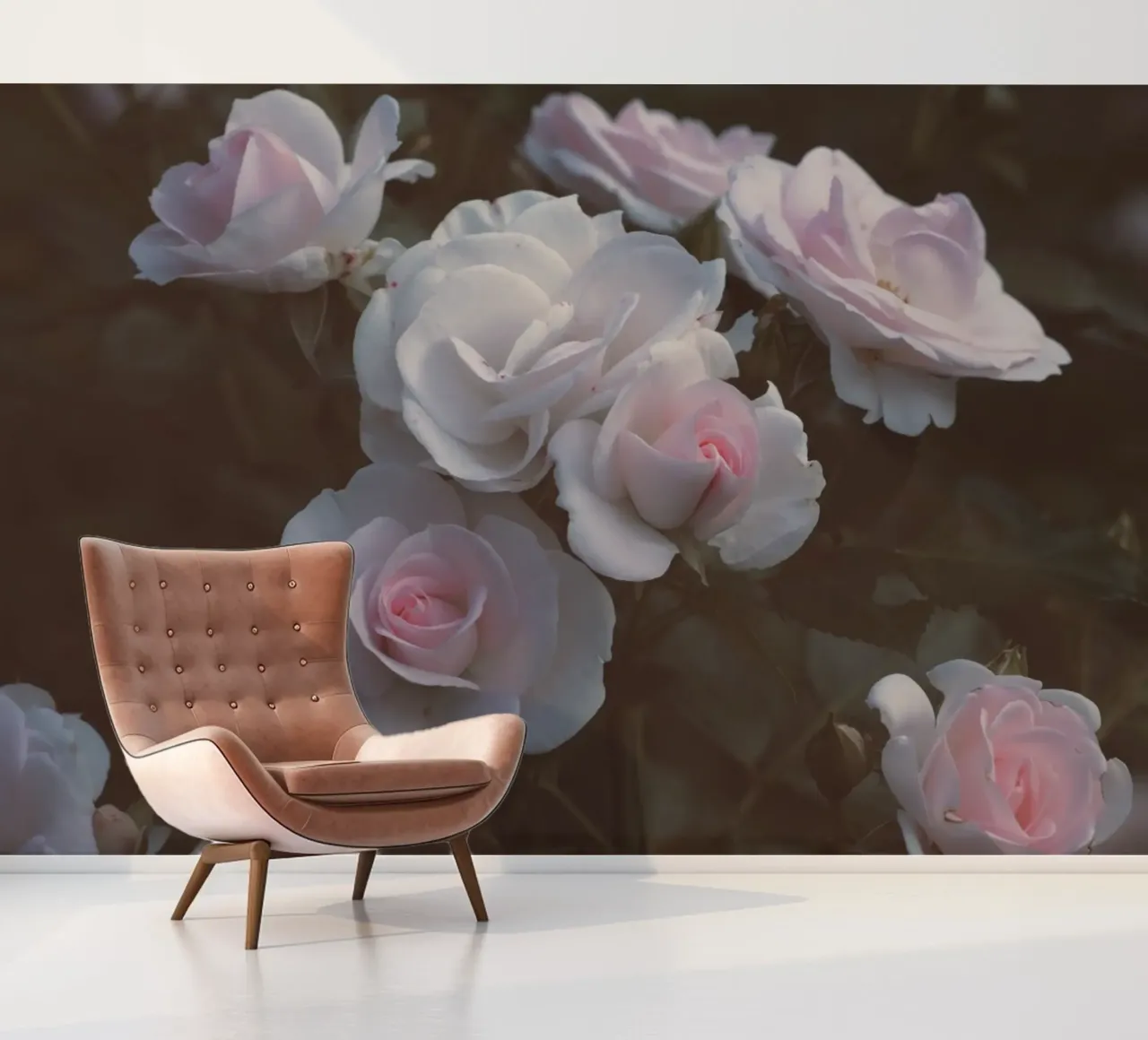 Aesthetic Roses in pink photo wallpaper by amuellerfotografie