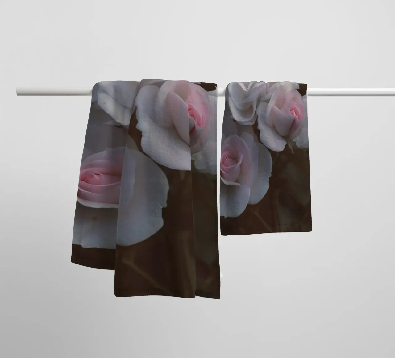 Aesthetic Roses in pink towel by amuellerfotografie