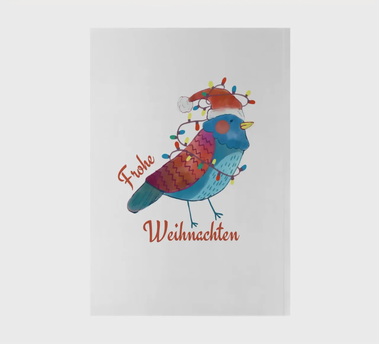 Merry Christmas bird notebook by ArtDesign by KBK