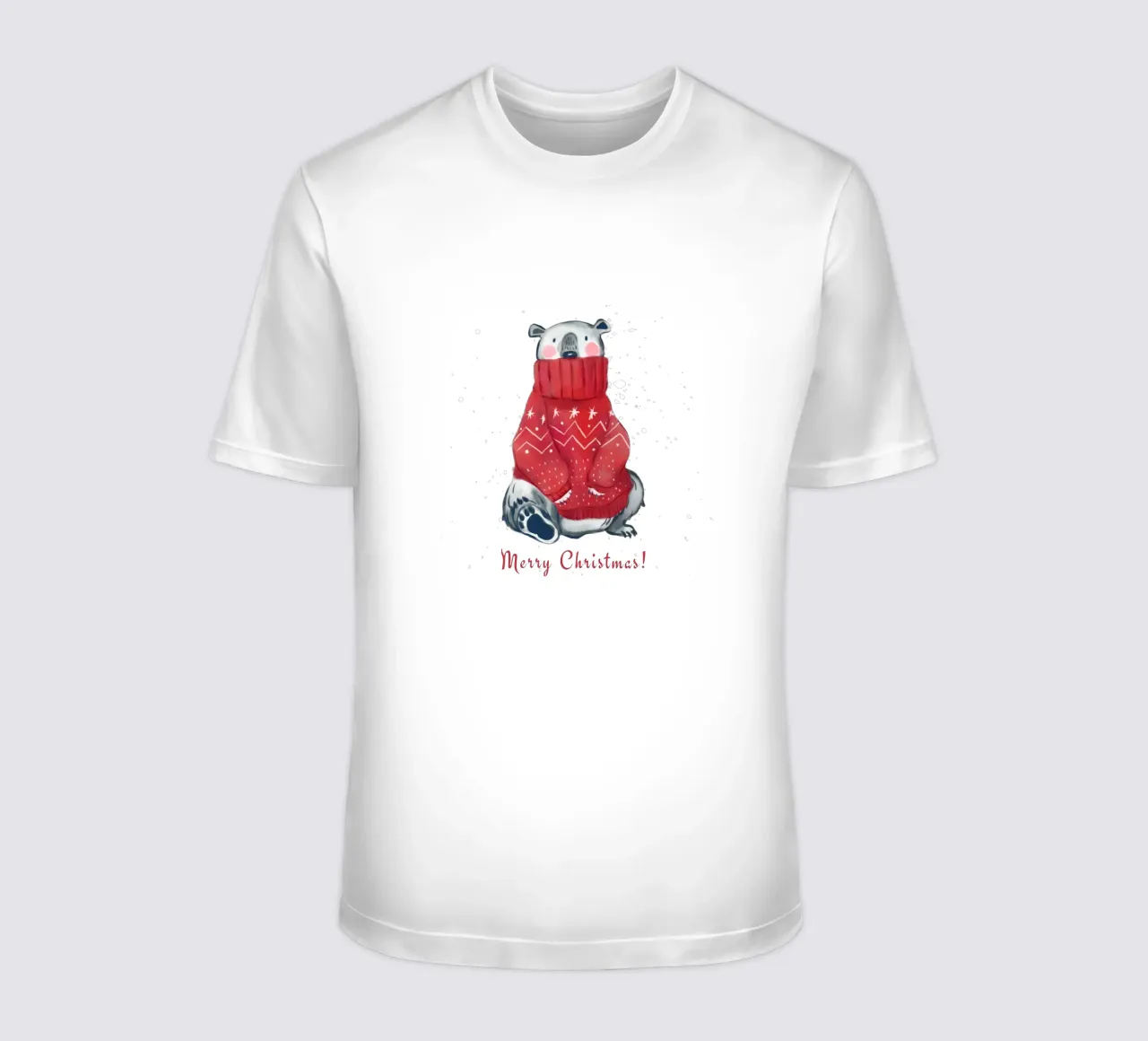 Merry Christmas polar bear t-shirt by ArtDesign by KBK