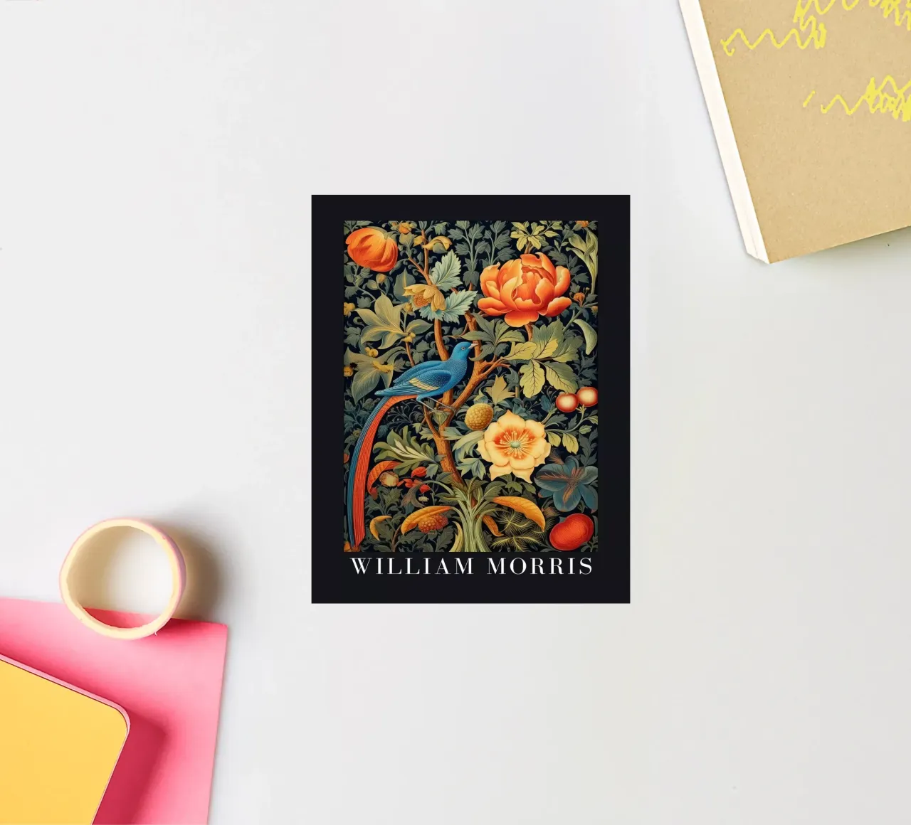 La poesia della natura nei disegni: William Morris e l'arte del disegno adesivo da Nikis Art Studio