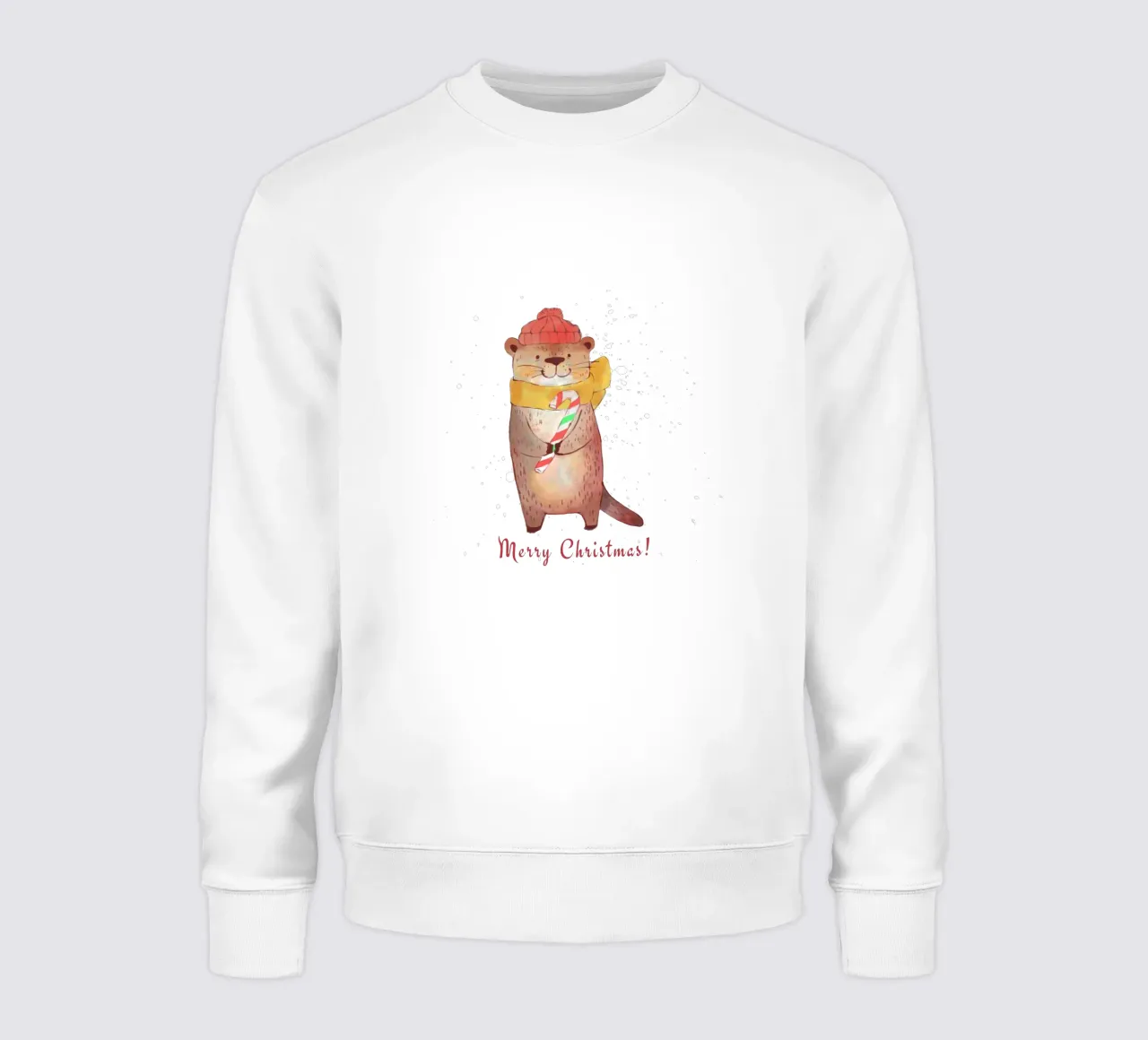 Feliz Navidad Nutria sudadera de ArtDesign by KBK