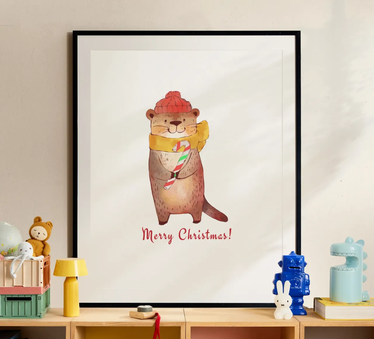 Feliz Navidad Nutria hahnemühle de ArtDesign by KBK