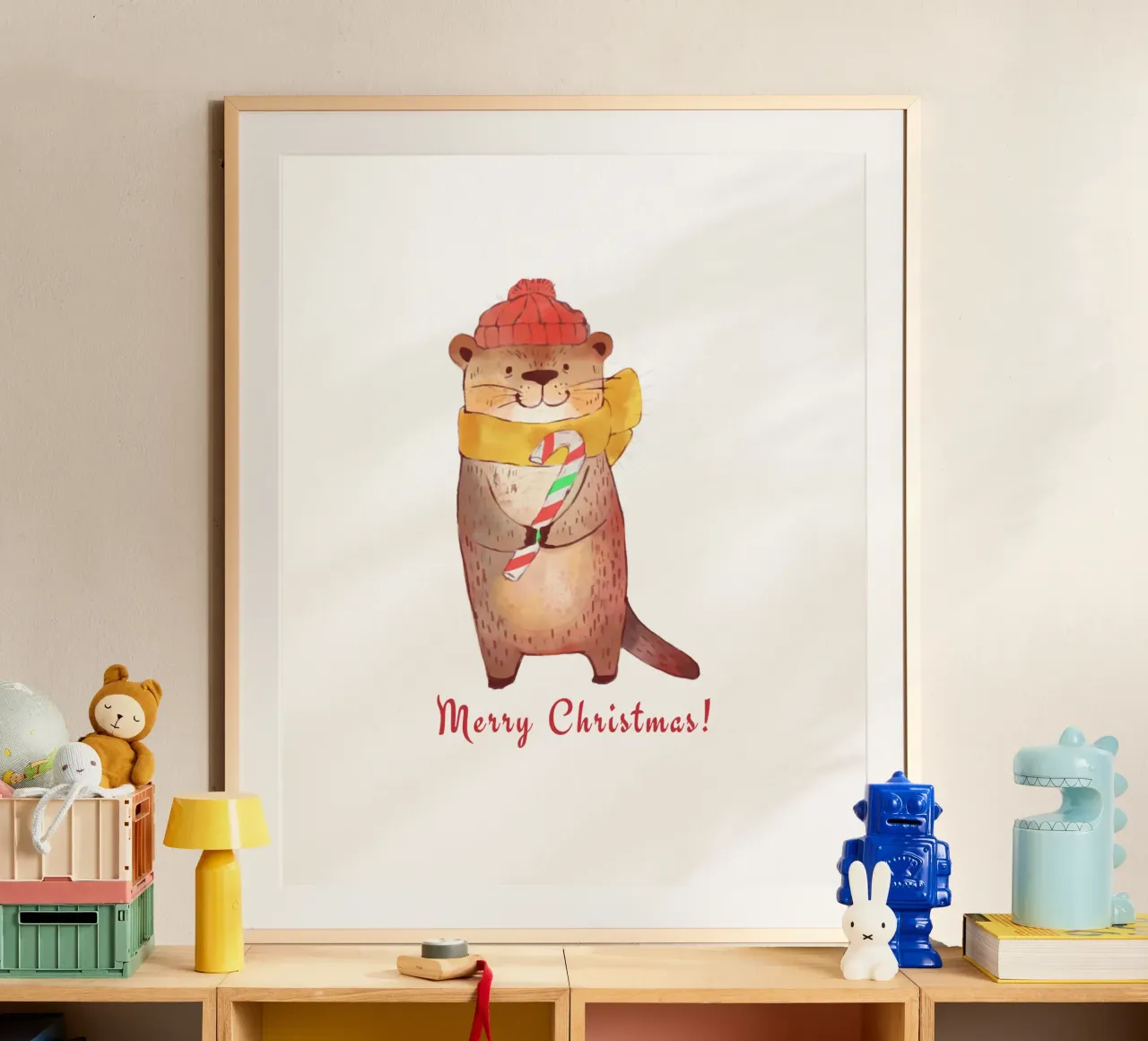 Feliz Navidad Nutria hahnemühle de ArtDesign by KBK