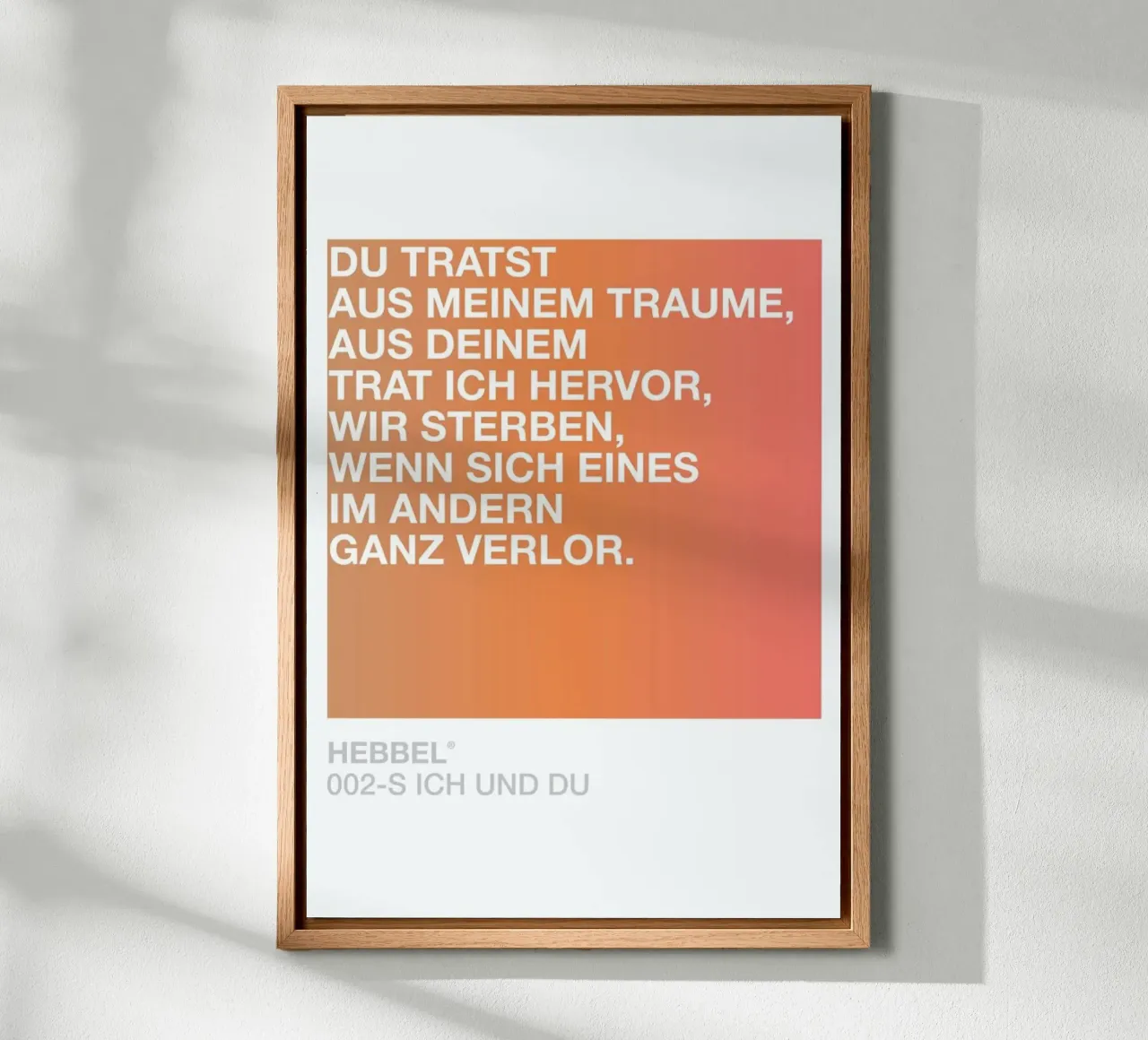 Ich und Du Light 02 alluminio dibond da UN-TYPISCH