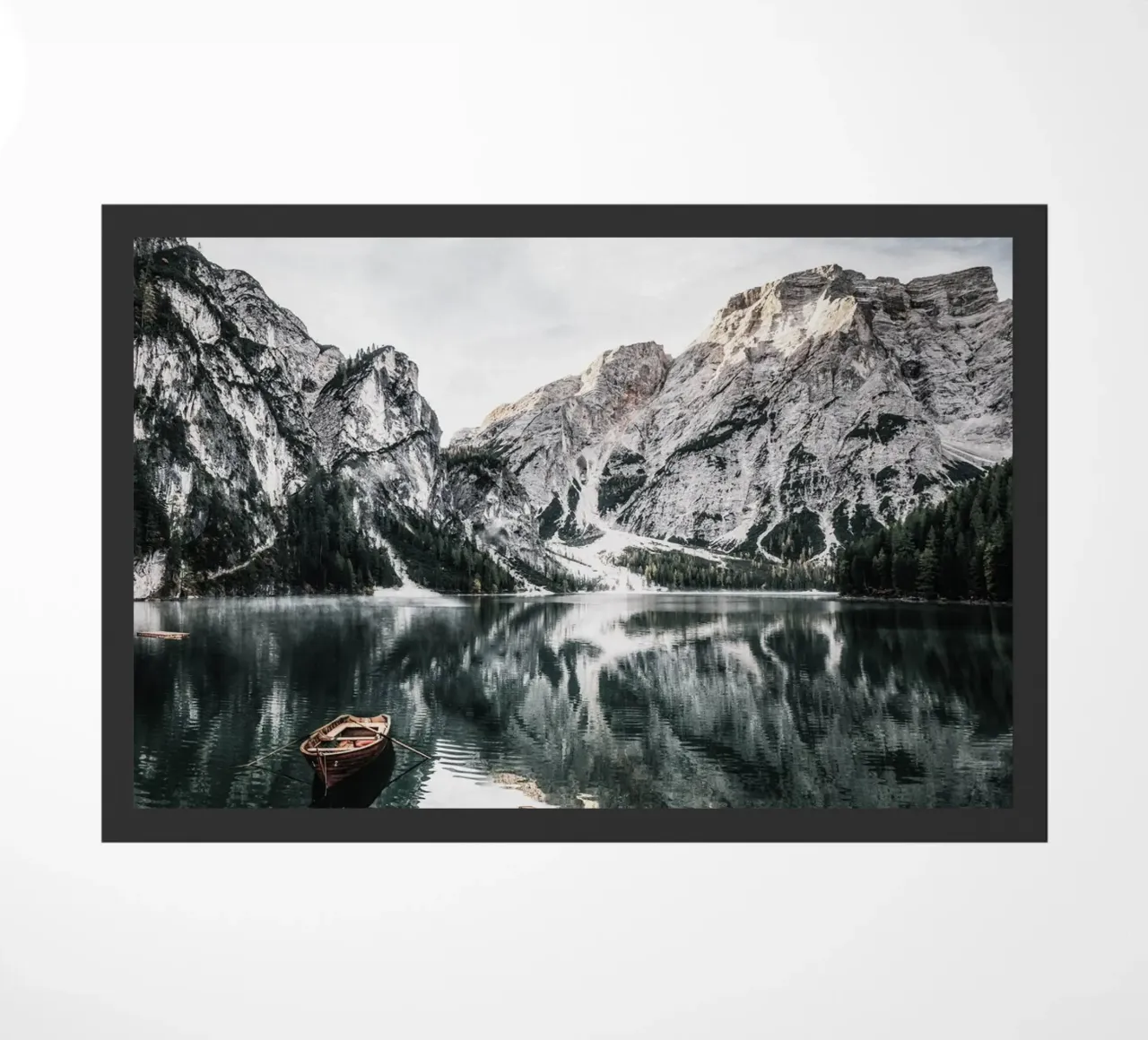 Bergruhe am See - Nature photography mural doormat by Whole©