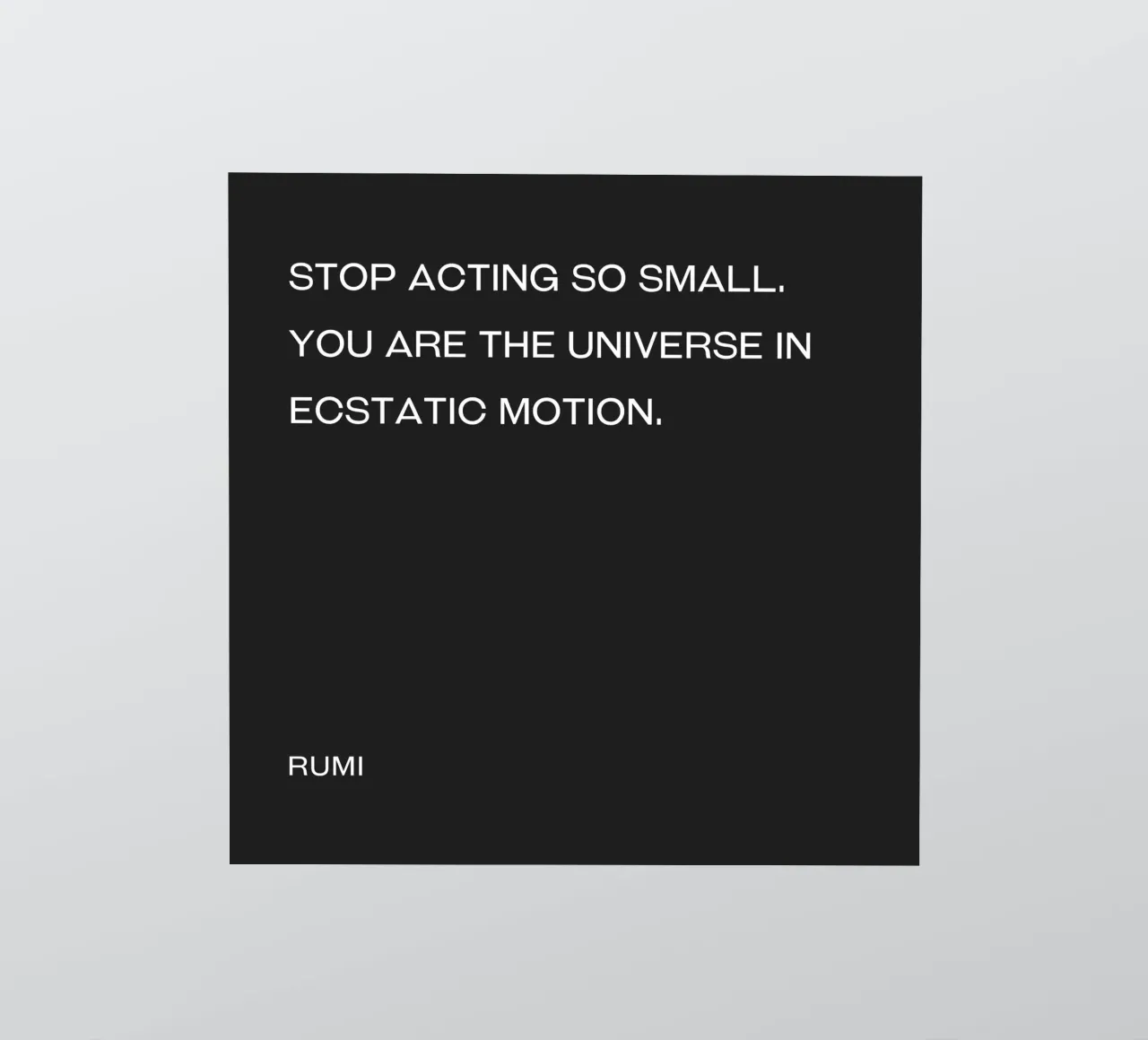 Du bist das Universum in ekstatischer Bewegung Zitat Sticker von Paigaam Studio