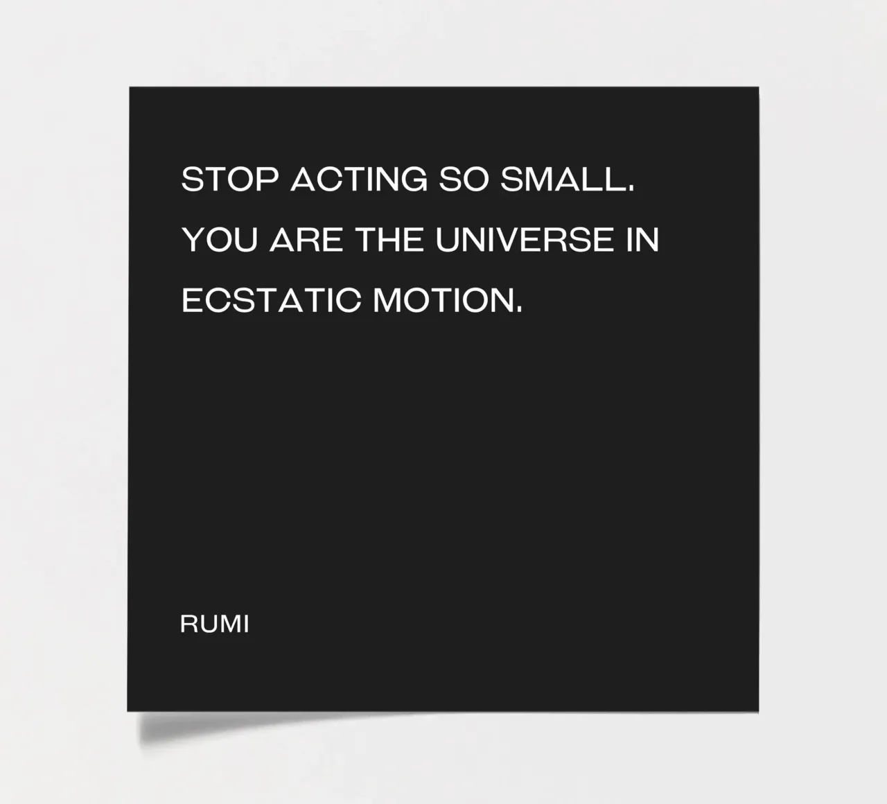 Du bist das Universum in ekstatischer Bewegung Zitat Stickerbogen von Paigaam Studio