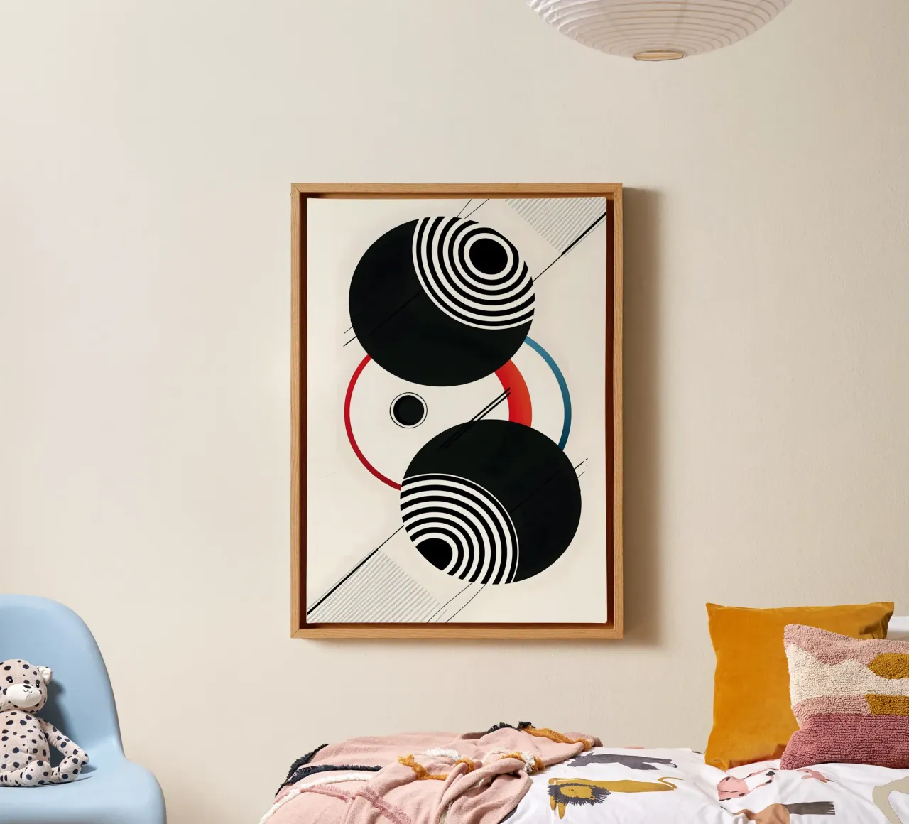 Bold geometric shapes canvas by LisaArtes