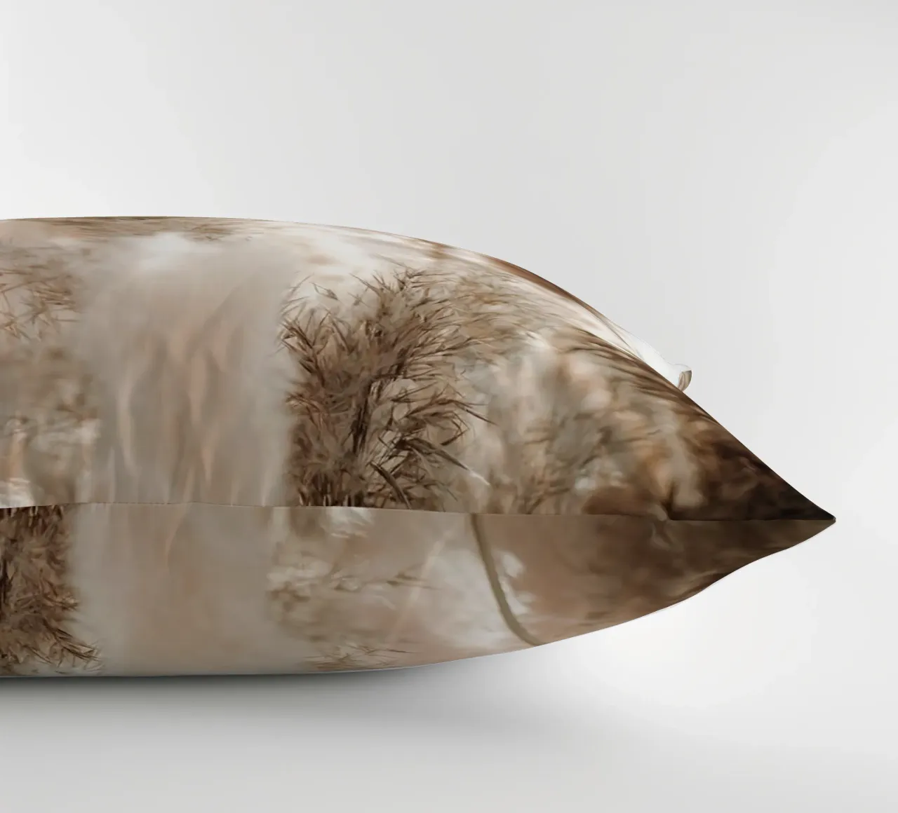 Pampas grass elegance - Minimalist natural design decorative cushion by Whole©