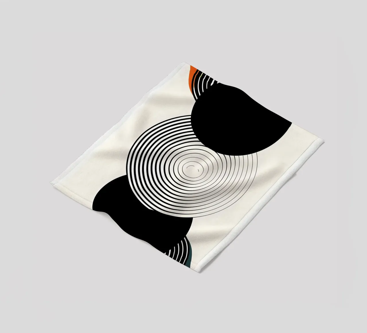 Three large black circles coperta in pile da LisaArtes