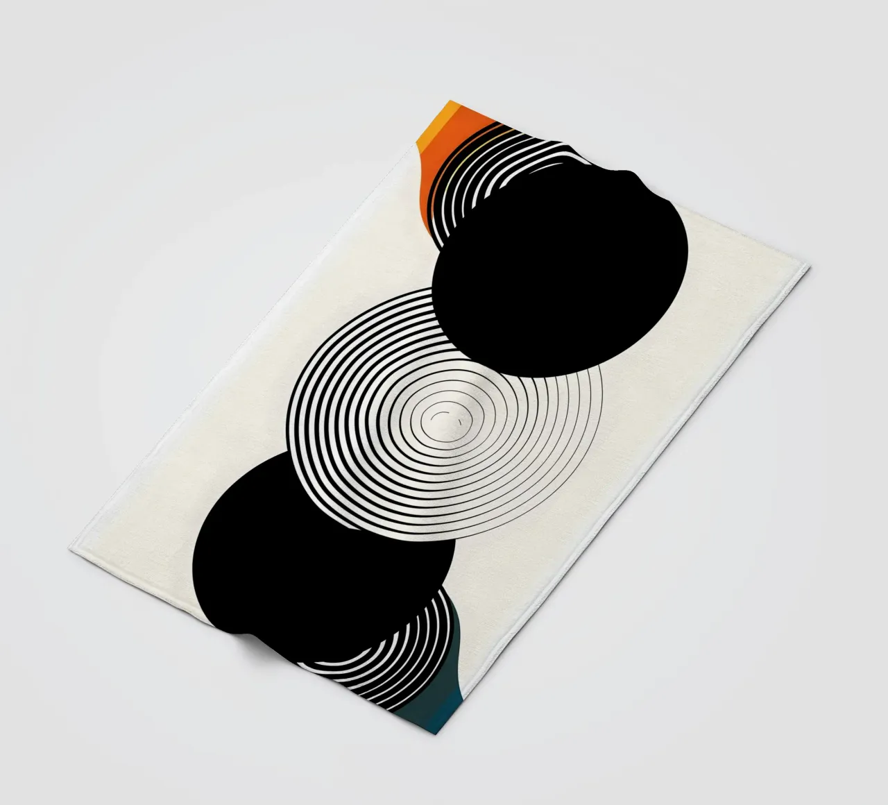 Three large black circles coperta in pile da LisaArtes