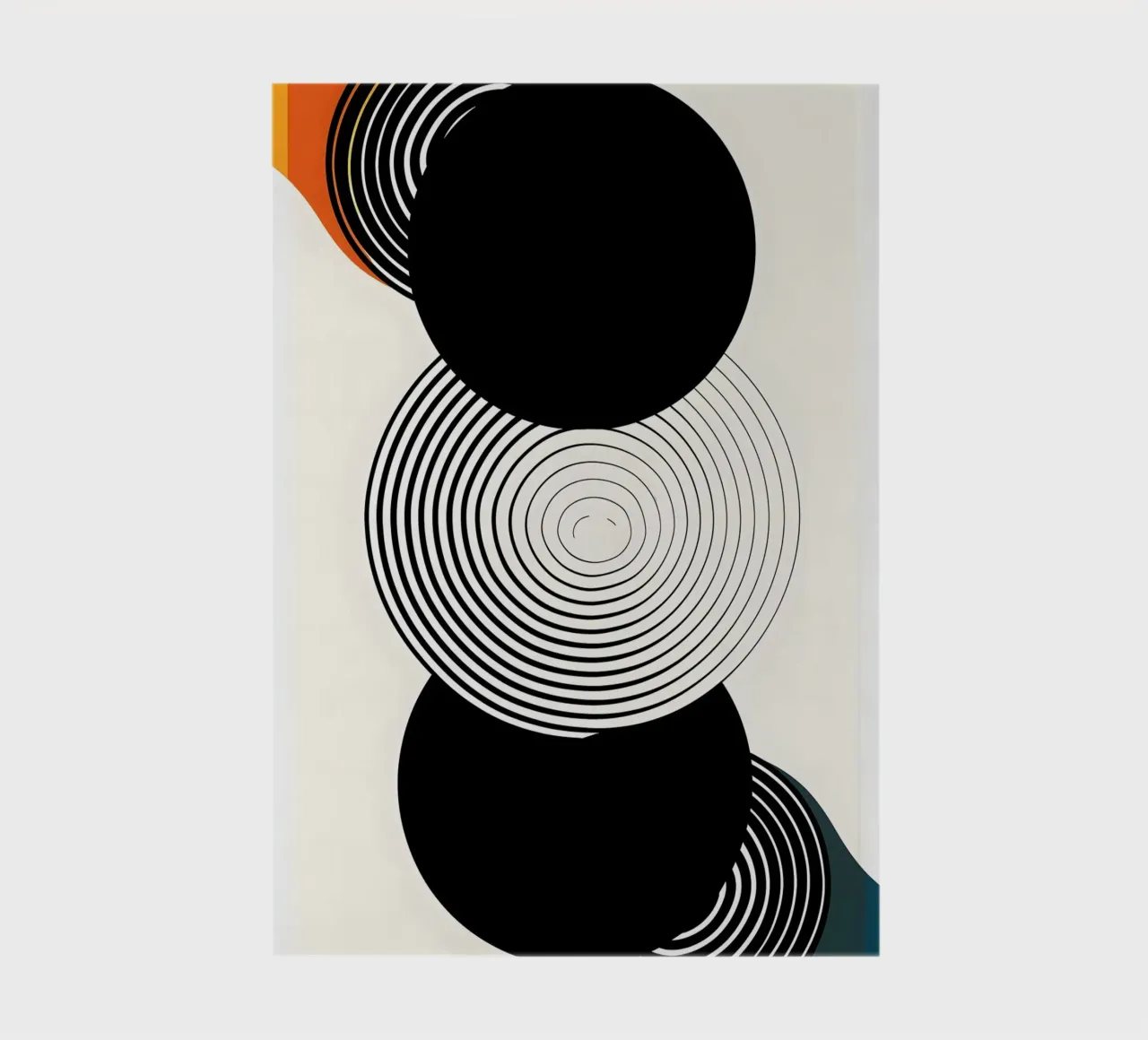 Three large black circles notebook by LisaArtes
