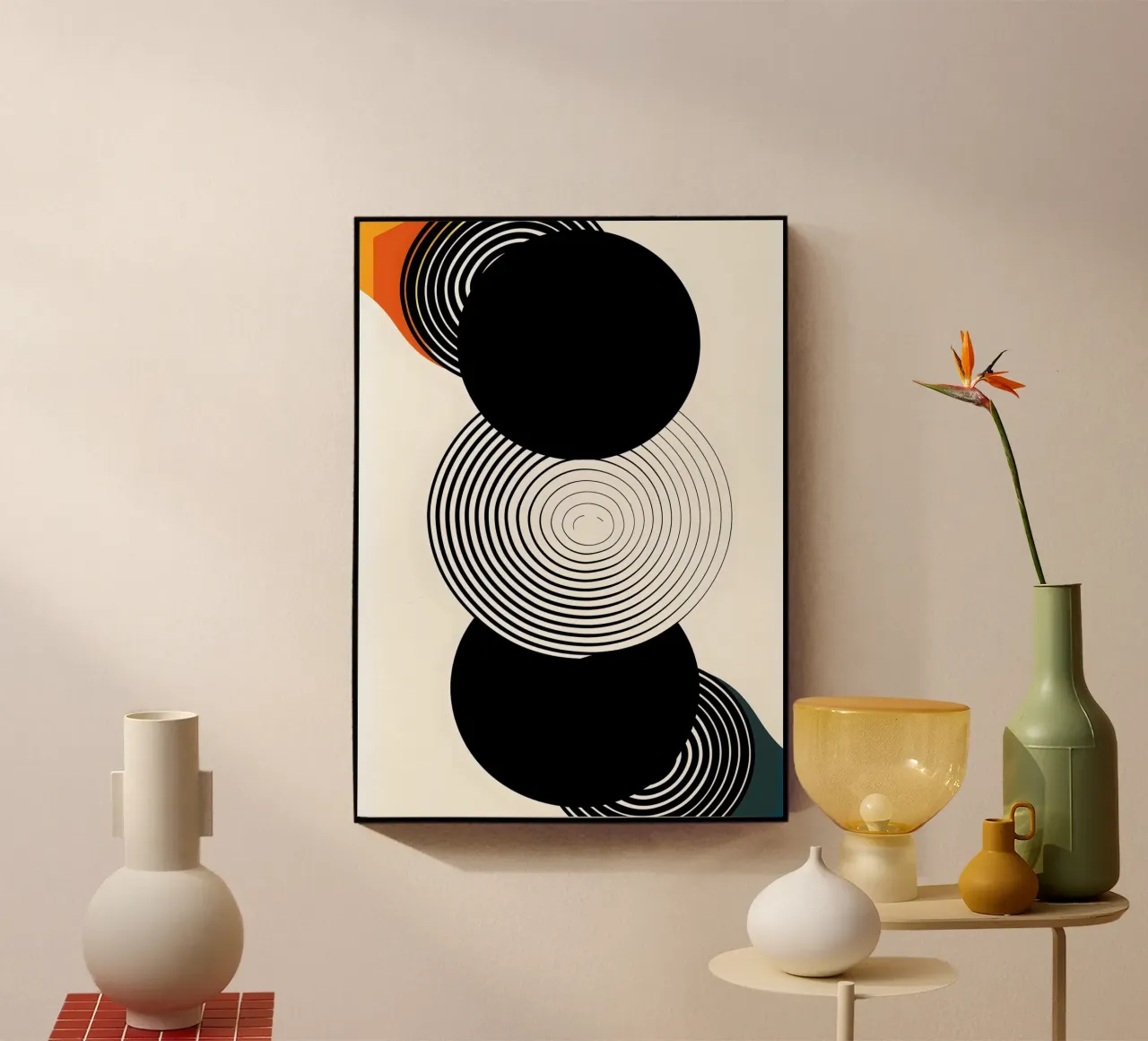 Three large black circles plexiglass da LisaArtes