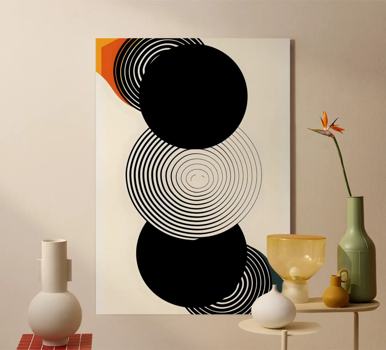 Three large black circles plexiglass da LisaArtes