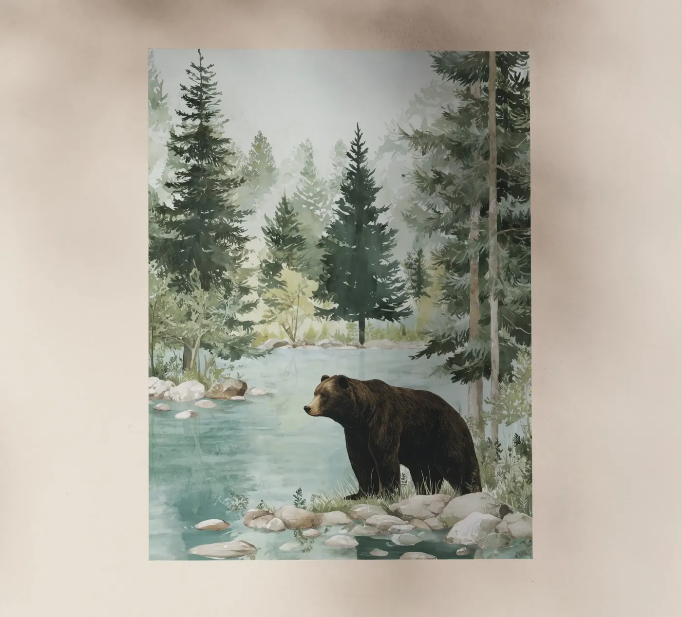 Brown Bear River pellicola backlit da LUMA WILDLIFE