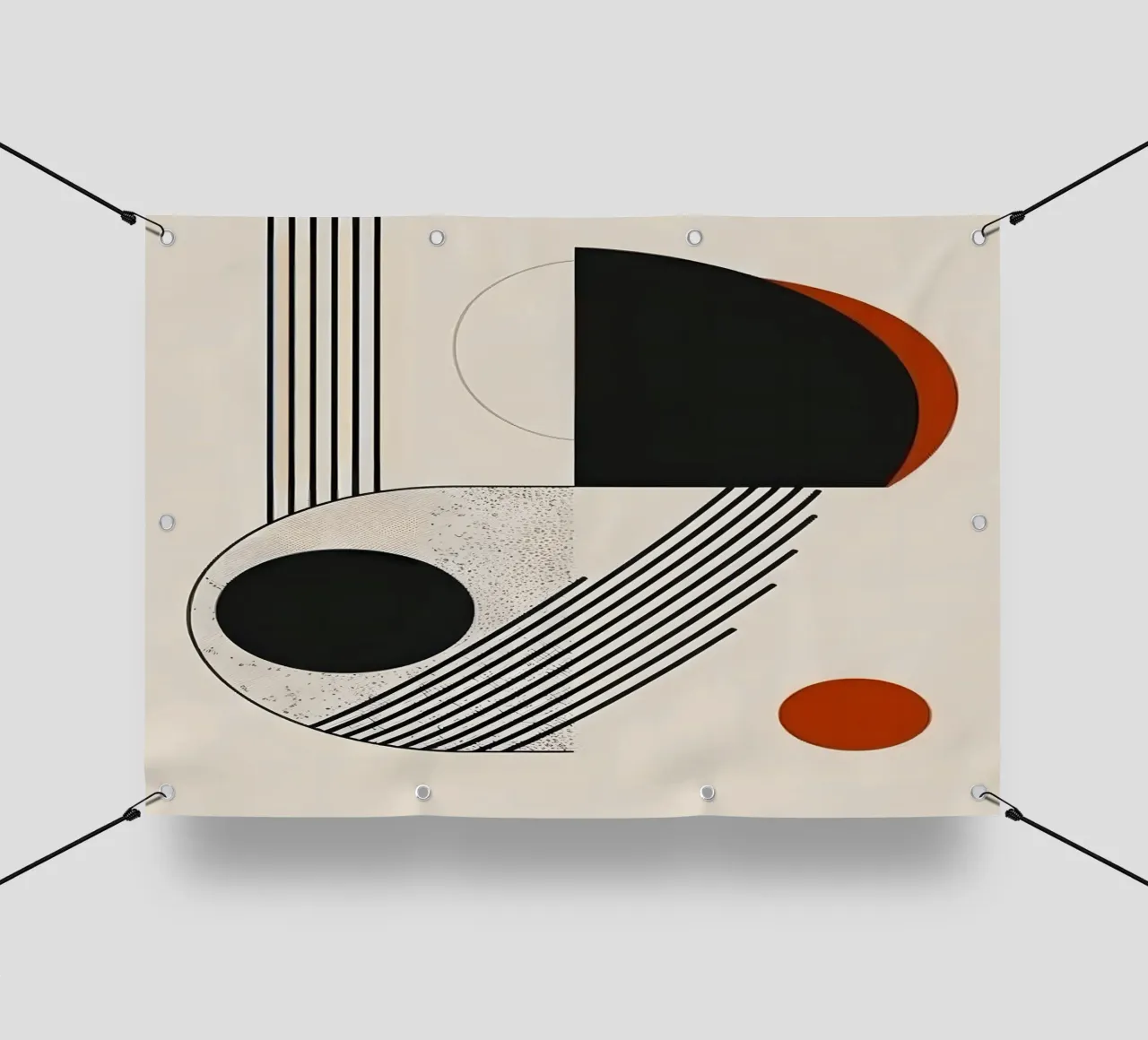 Geometric shapes and lines telo in pvc da LisaArtes