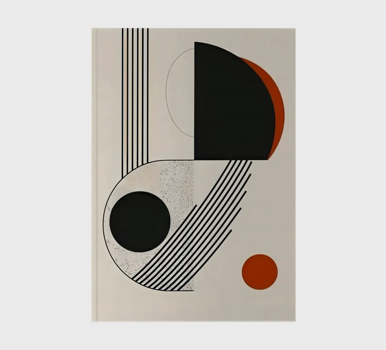 Geometric shapes and lines notebook by LisaArtes