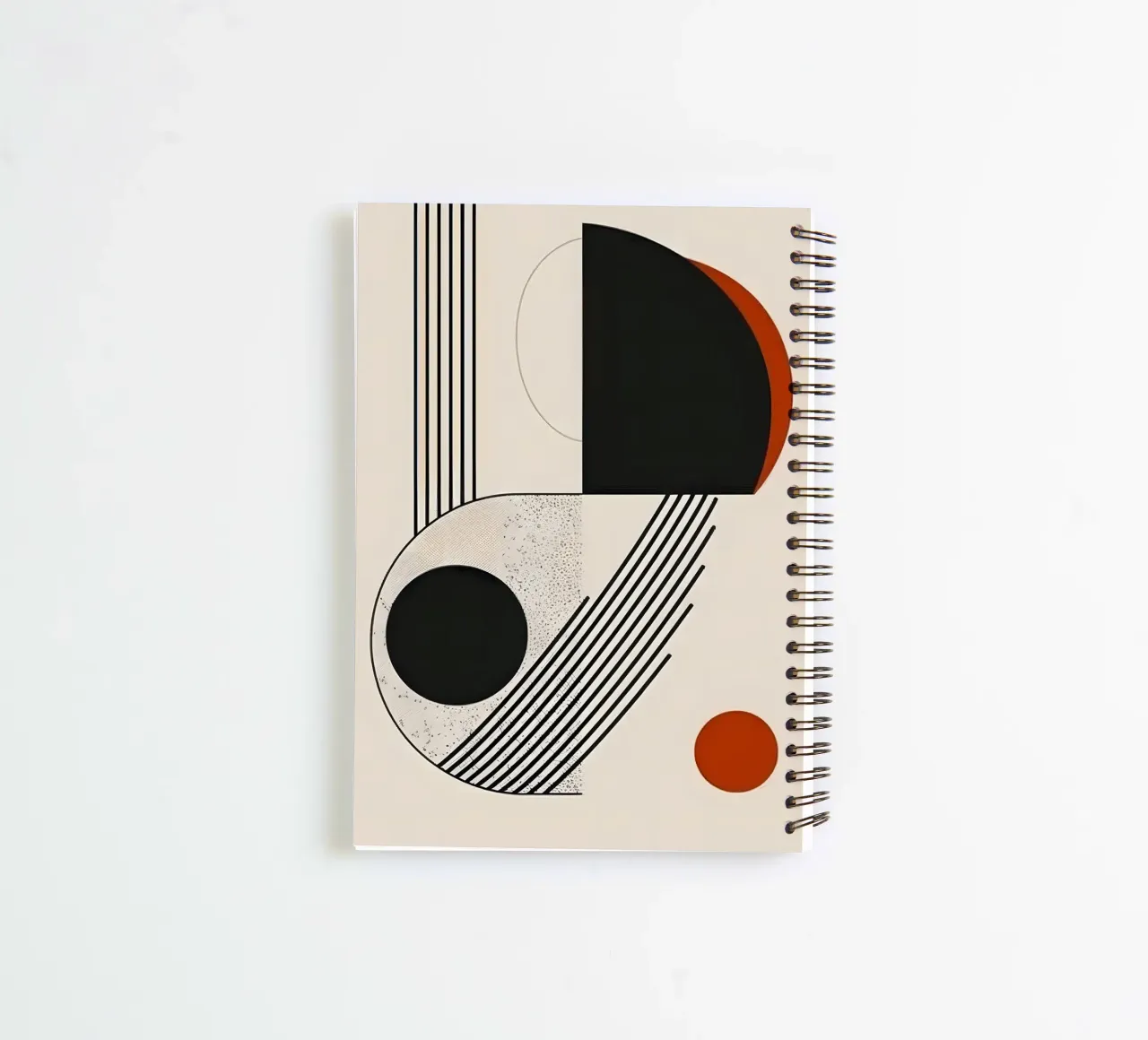 Geometric shapes and lines spiral notebook by LisaArtes