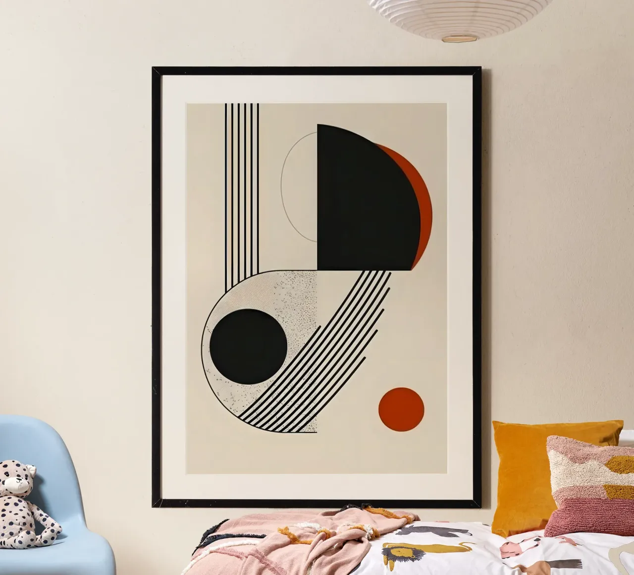 Geometric shapes and lines carta hahnemühle da LisaArtes