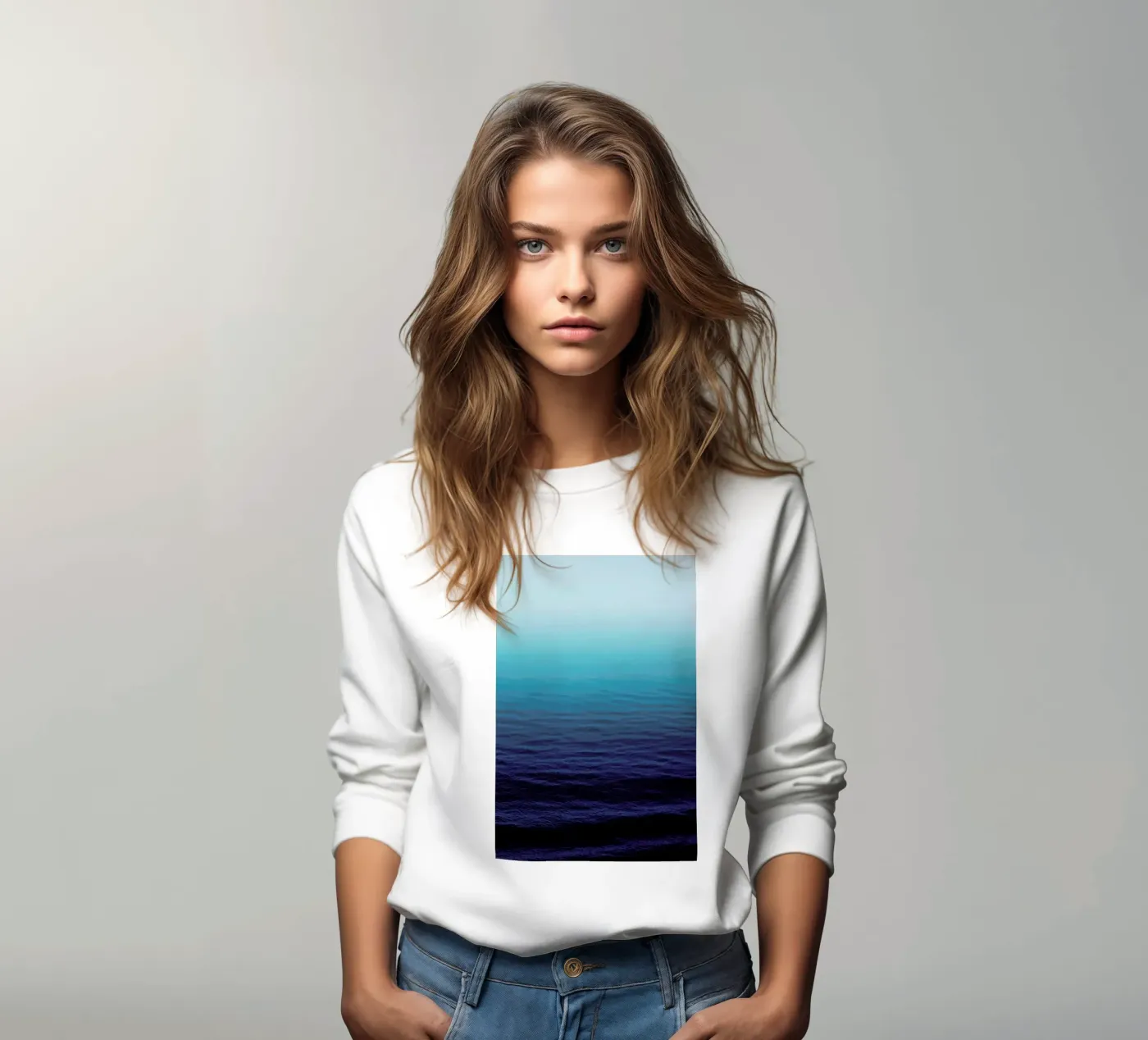 Deep Blue felpa da Leah Flores