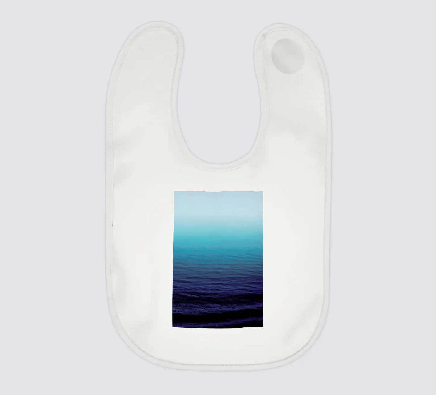 Deep Blue baby bib by Leah Flores