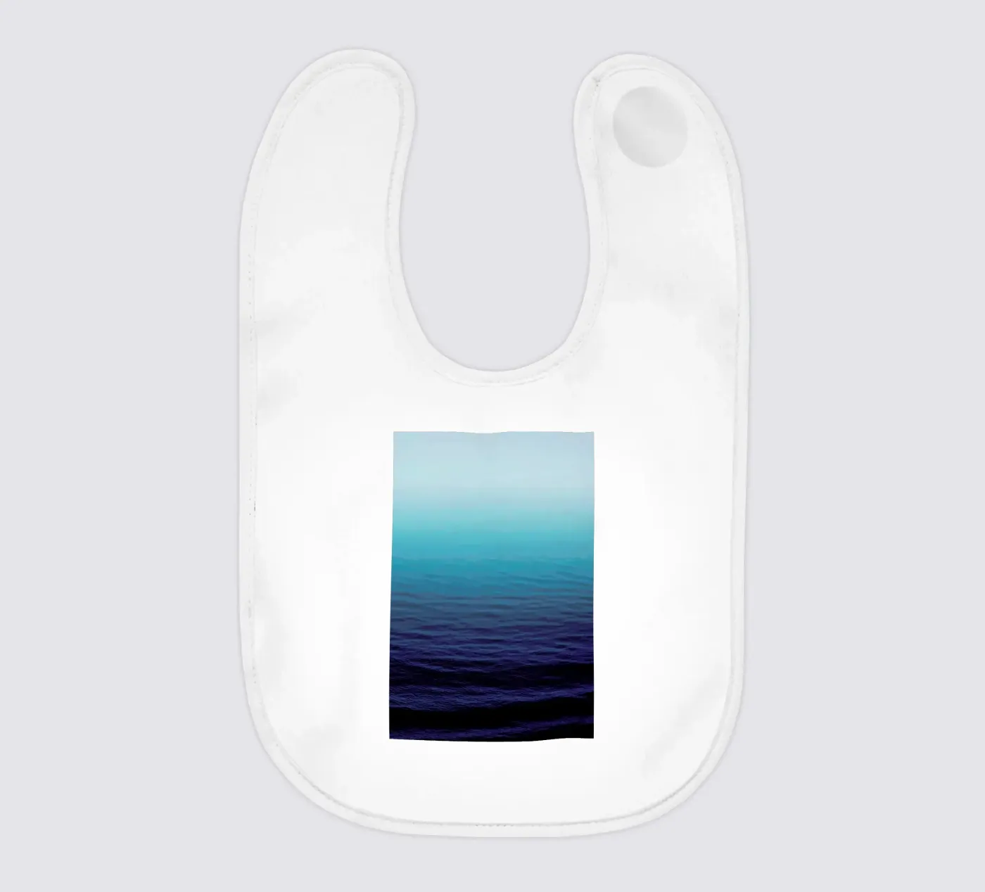 Deep Blue baby bib by Leah Flores