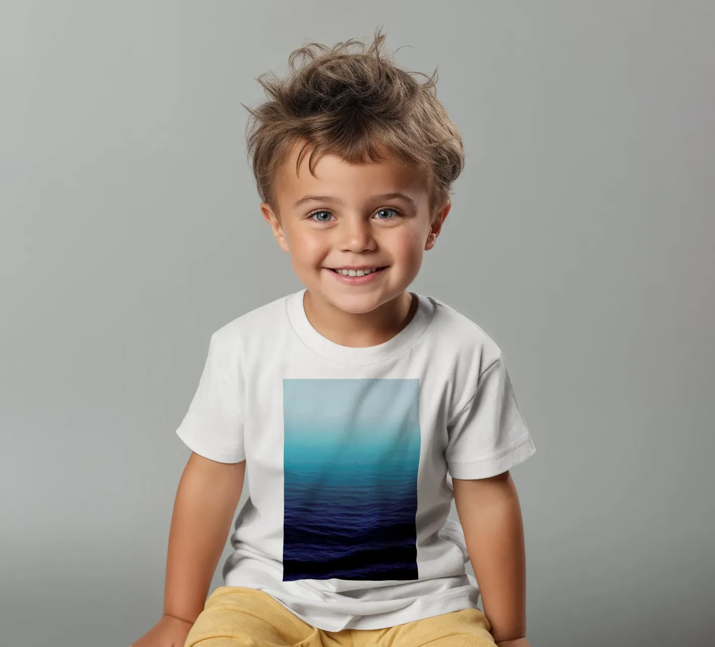 Deep Blue kinder t-shirt van Leah Flores