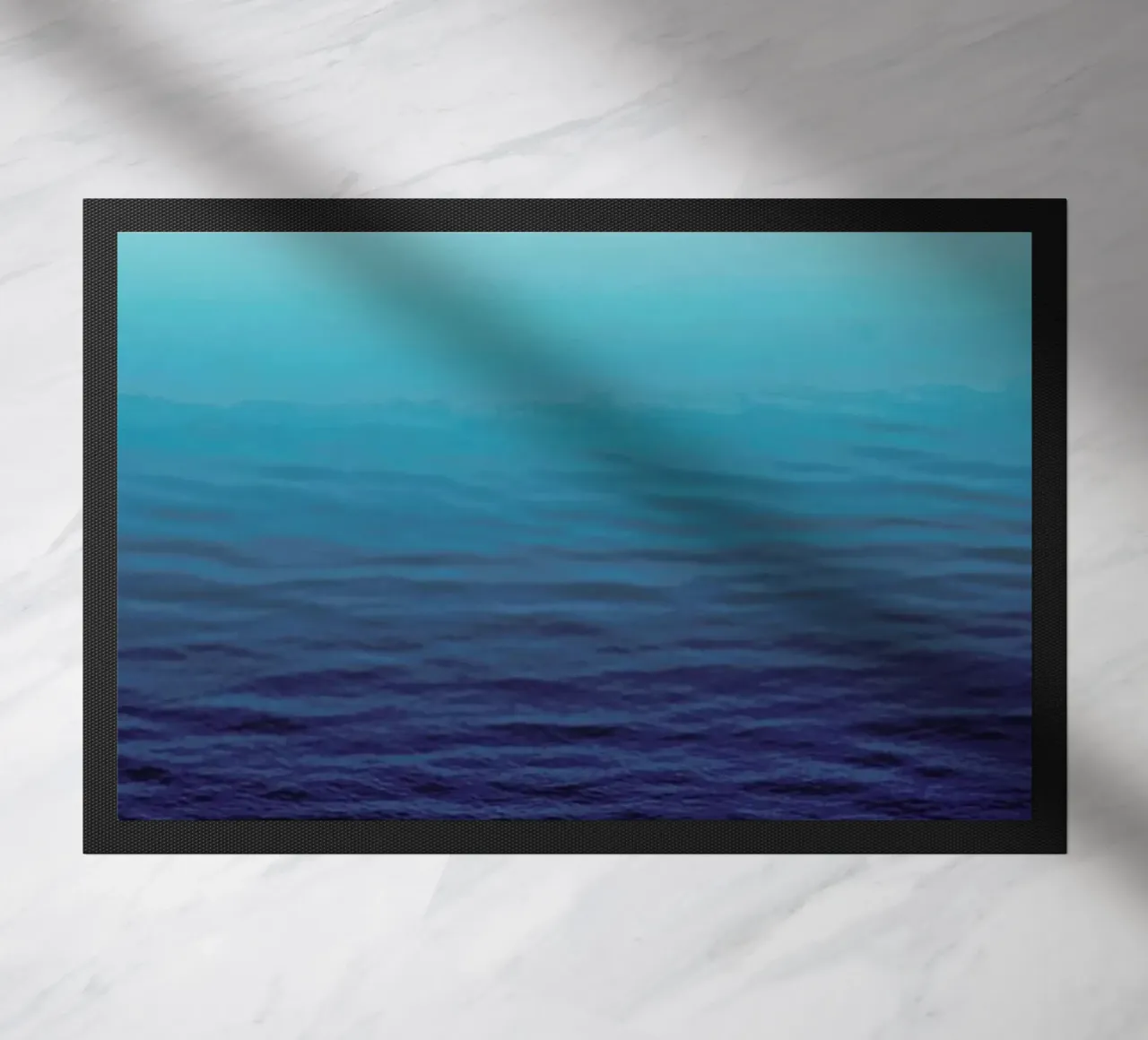 Deep Blue Fußmatte von Leah Flores