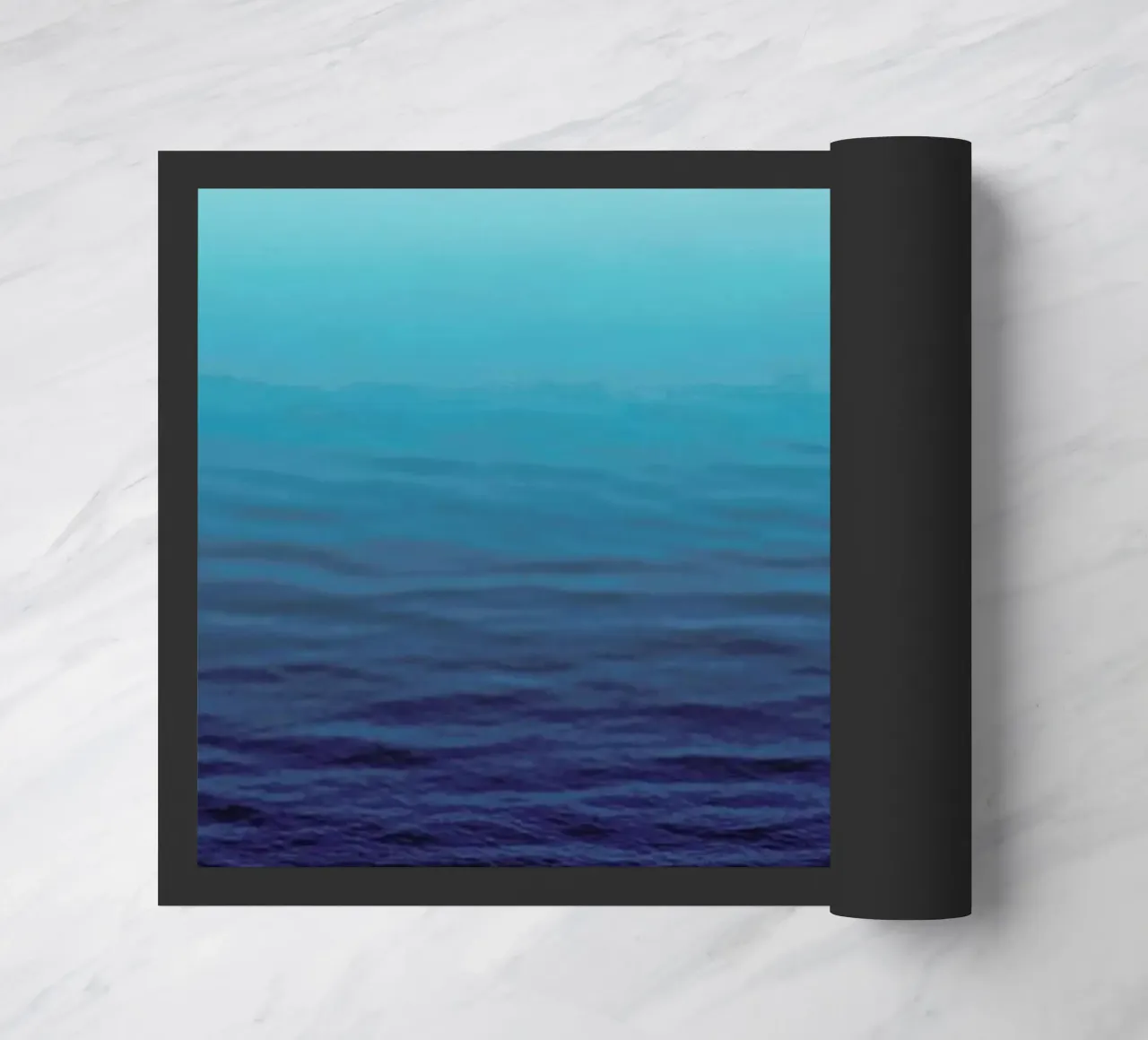 Deep Blue Fußmatte von Leah Flores