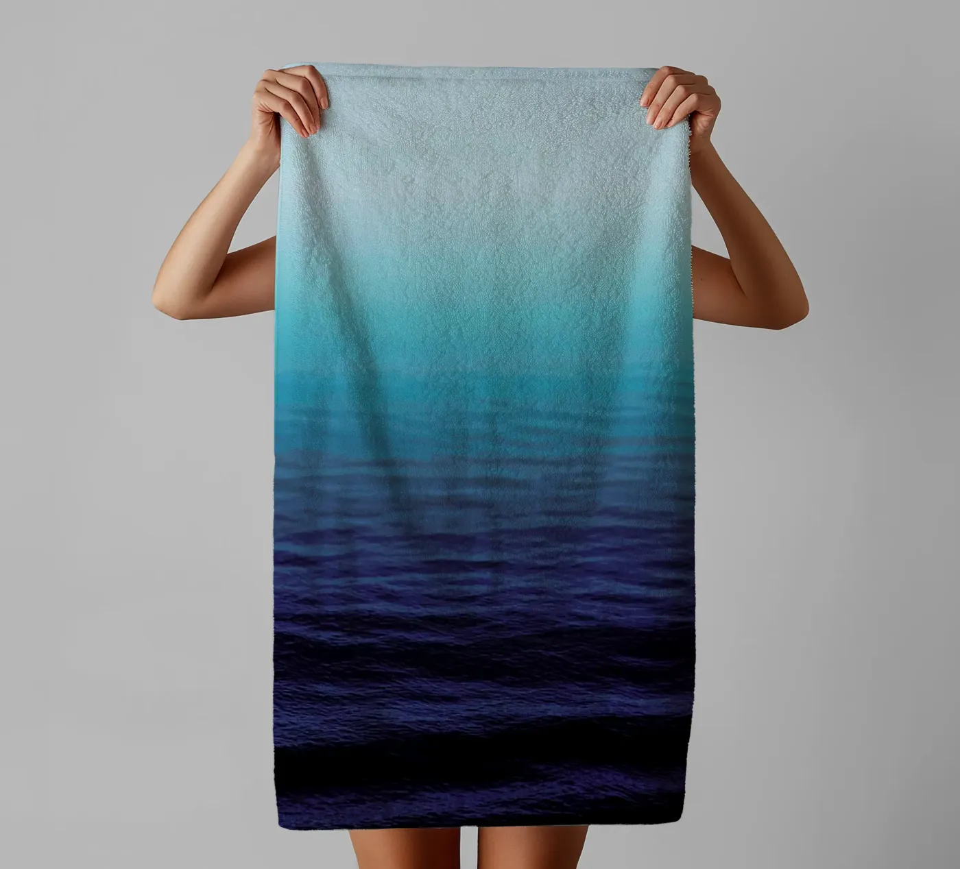 Deep Blue badhanddoek van Leah Flores