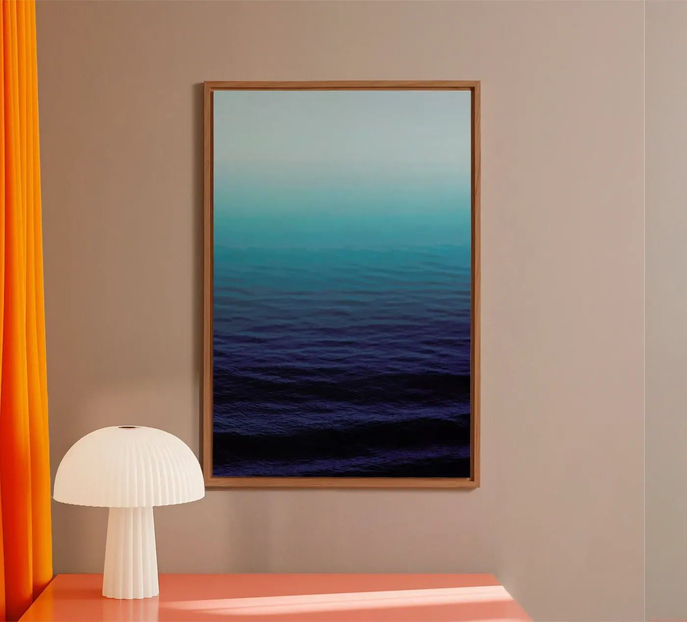 Deep Blue forex plate by Leah Flores