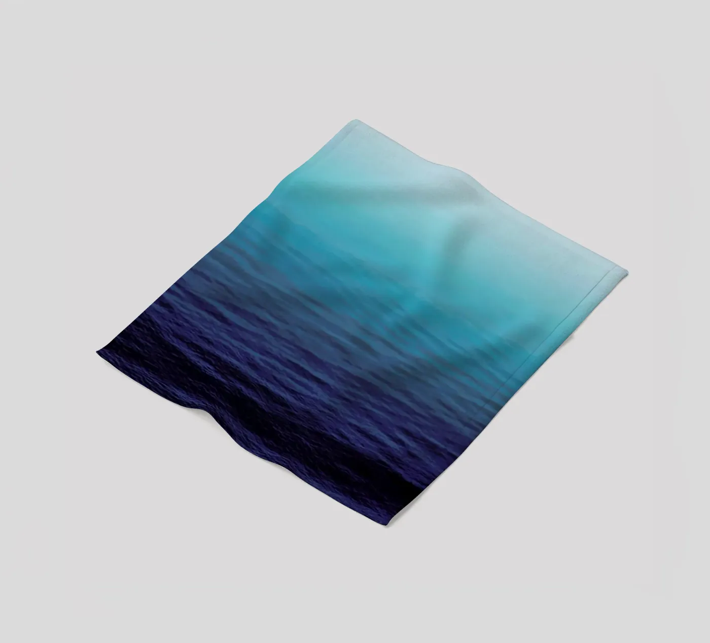 Deep Blue fleece blanket by Leah Flores