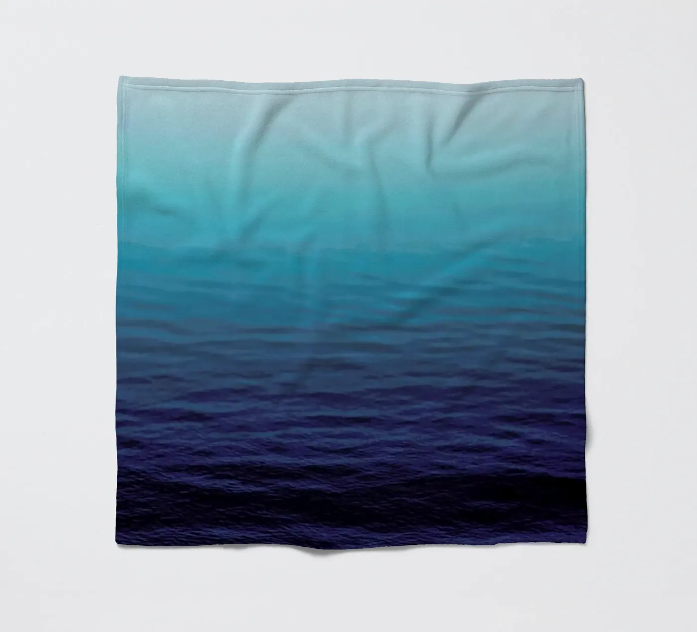 Deep Blue fleece blanket by Leah Flores